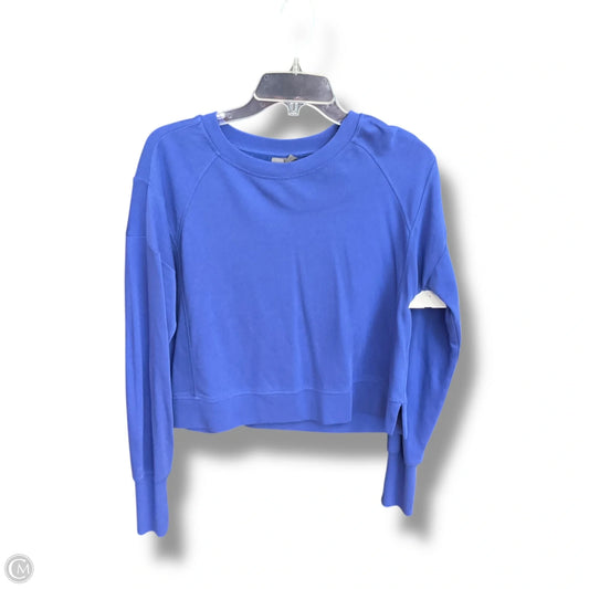 Athletic Top Long Sleeve Crewneck By Sweaty Betty In Blue, Size: Xs