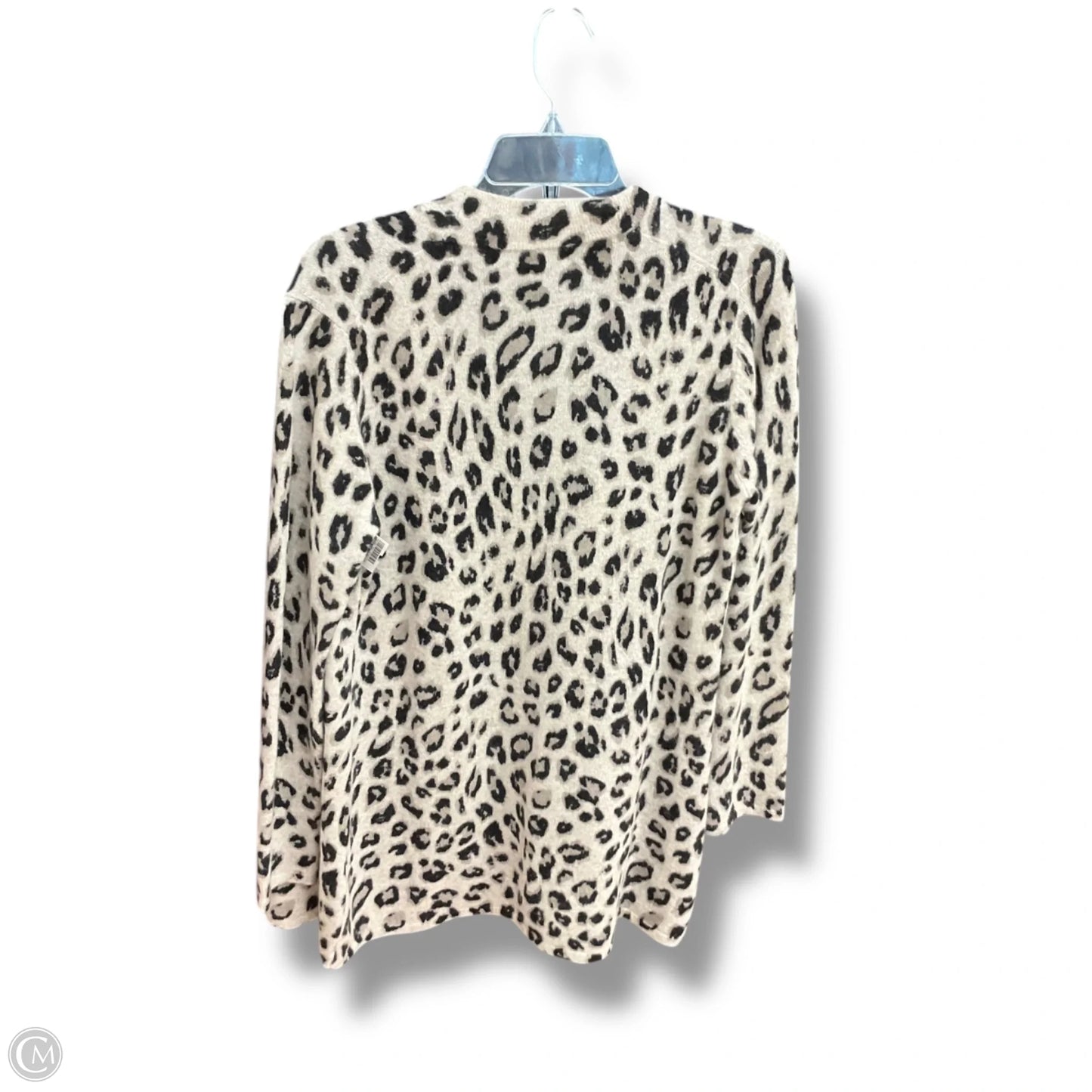 Sweater Cardigan Cashmere By Charter Club In Animal Print, Size: M