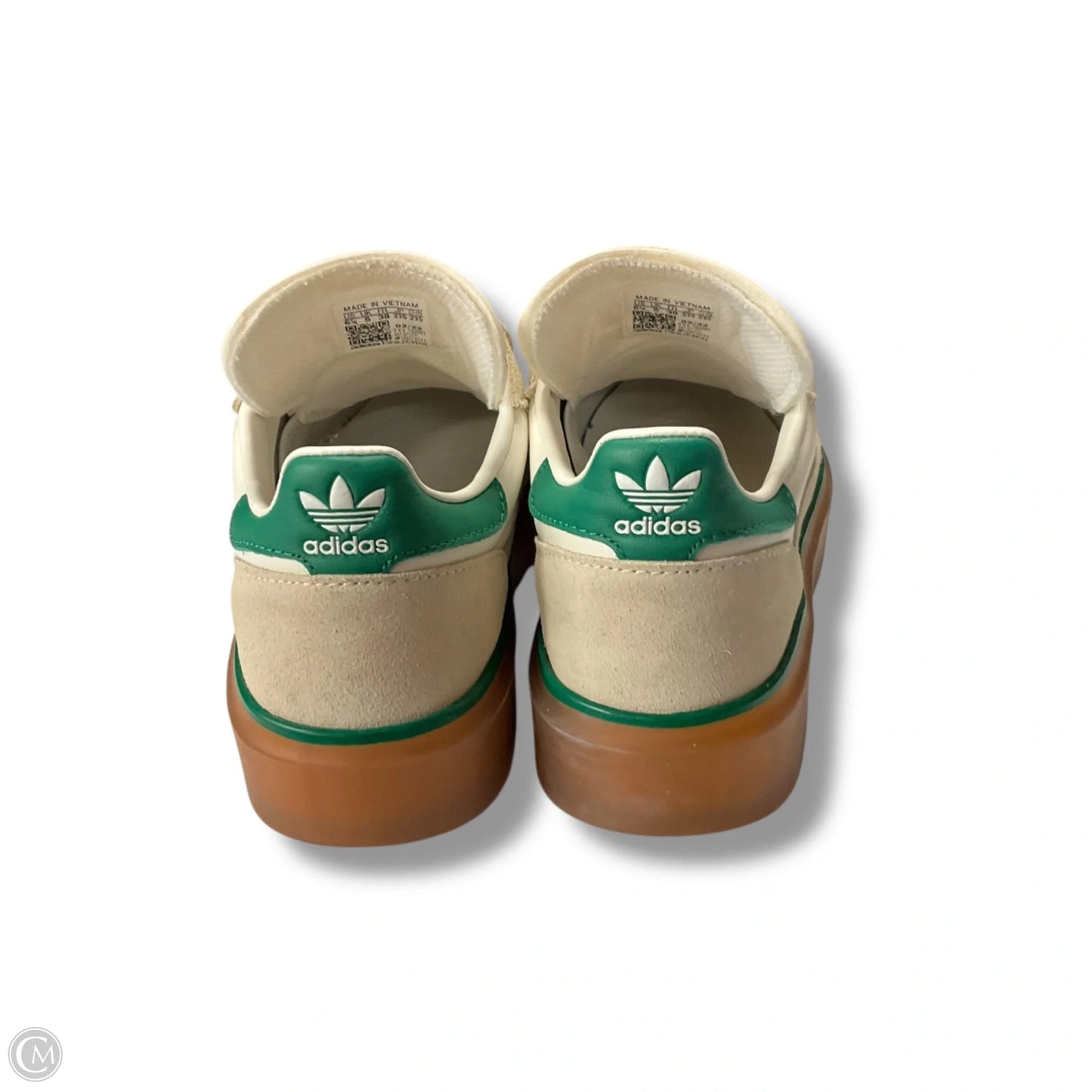 Shoes Sneakers By Adidas In Green & White, Size: 6.5