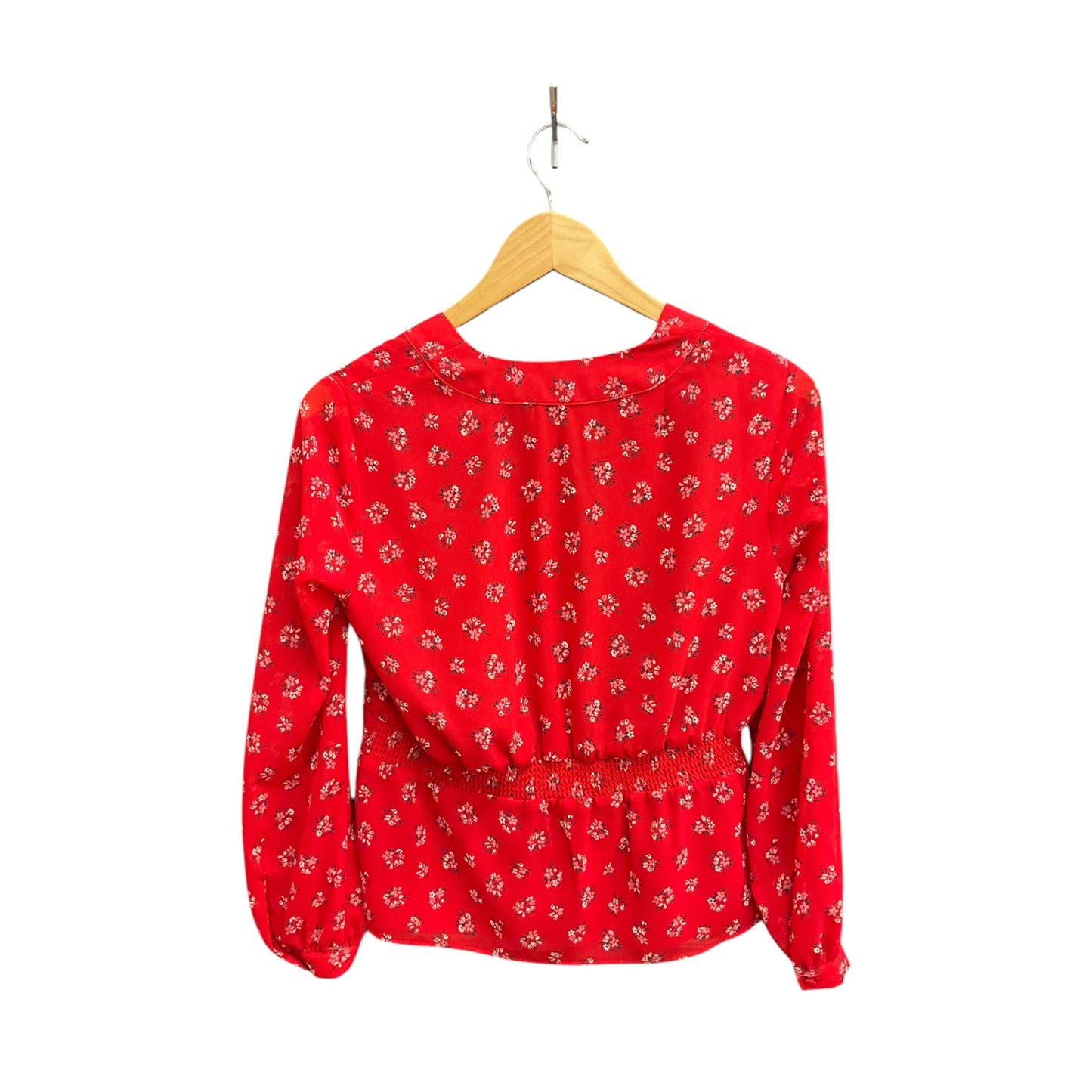 Top Long Sleeve By Madewell In Floral Print, Size: Xs