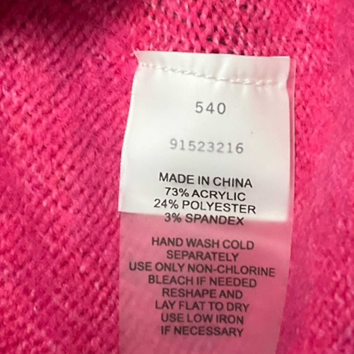 Sweater By Vince Camuto In Pink, Size: Xl