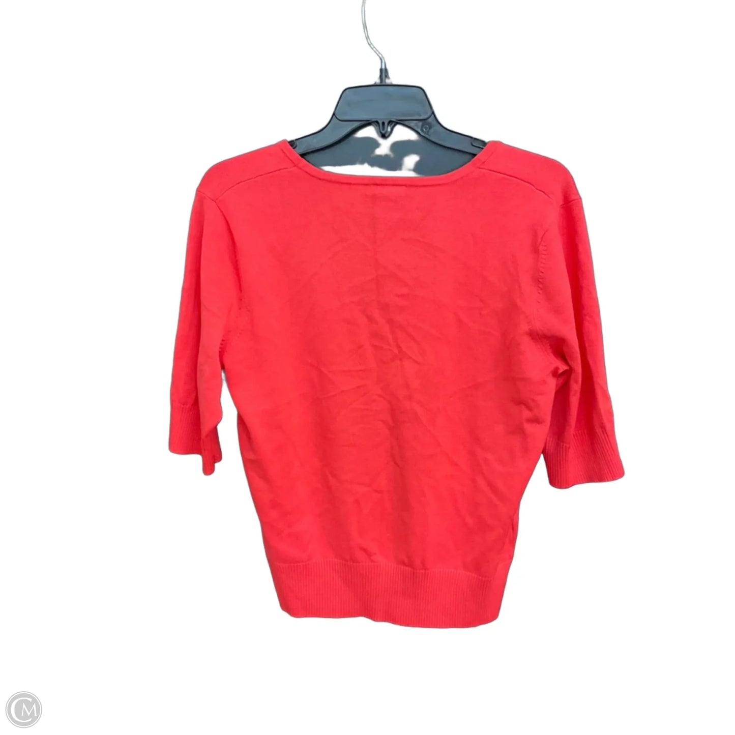 Cardigan By Ann Taylor In Coral, Size: L
