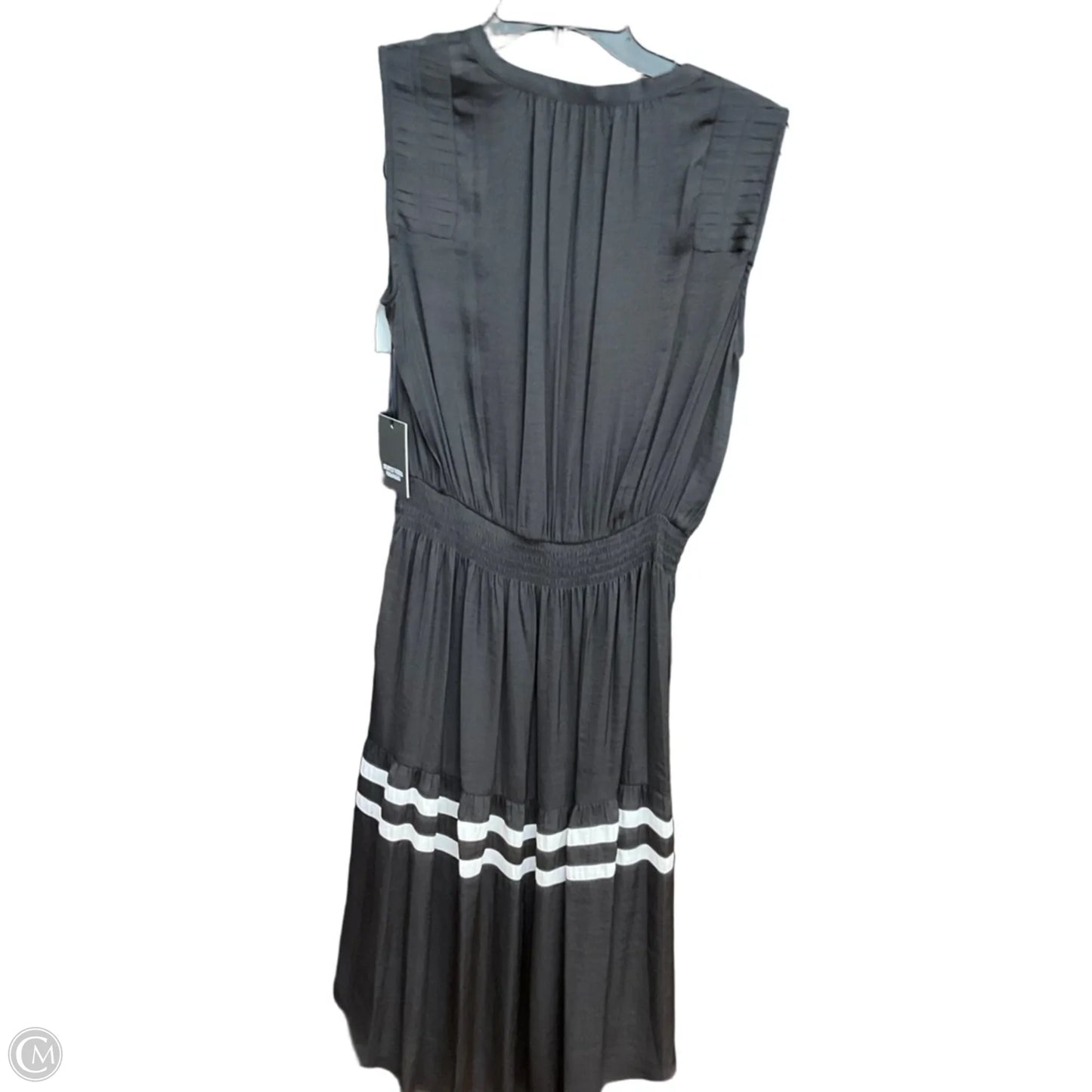 Dress Casual Midi By Simply Vera In Black & White, Size: M