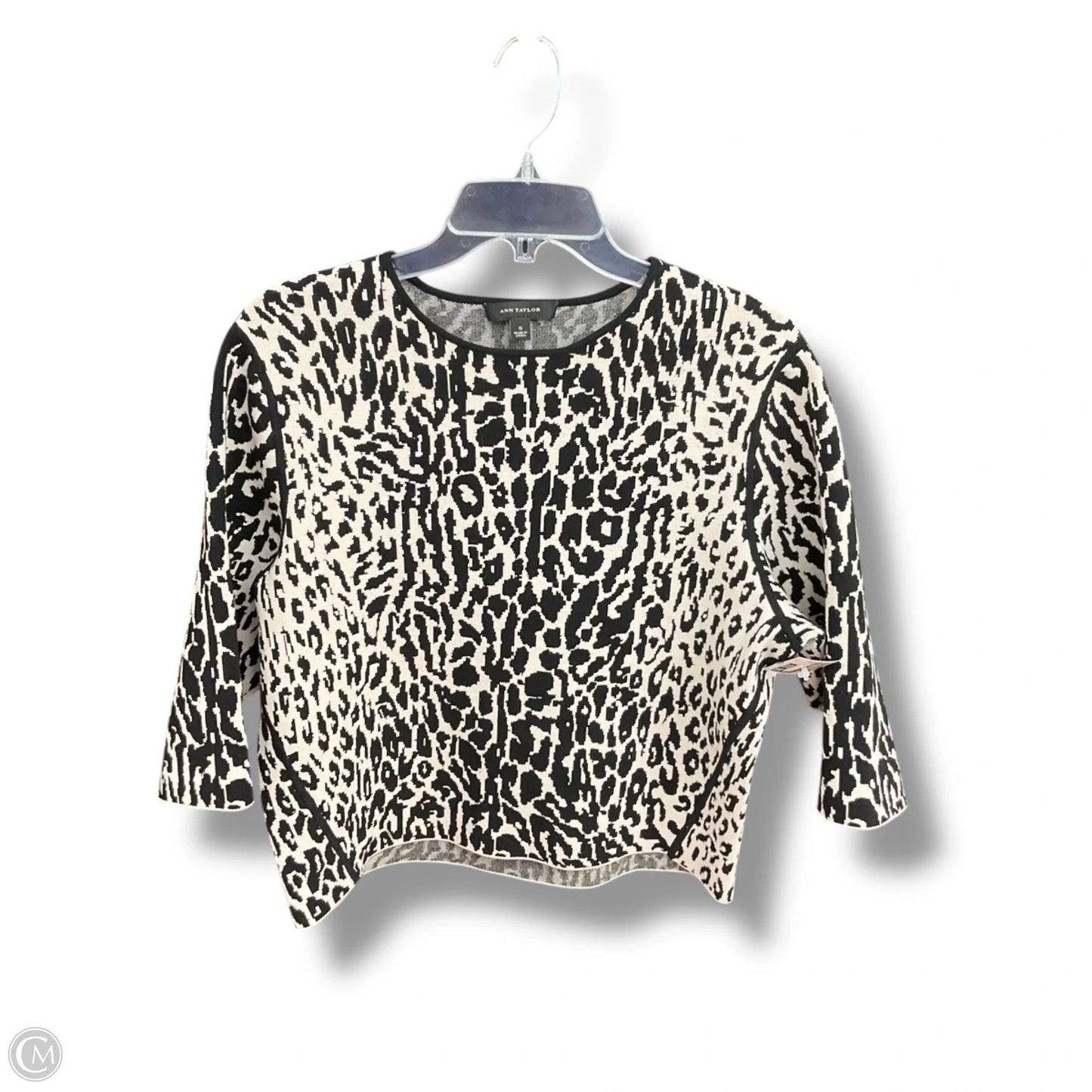 Top Long Sleeve By Ann Taylor In Animal Print, Size: S