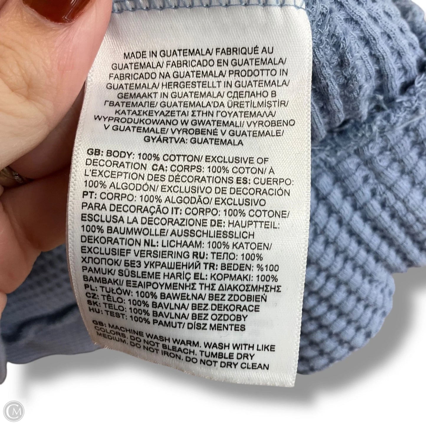 Sweatshirt Collar By The North Face In Blue, Size: Xl