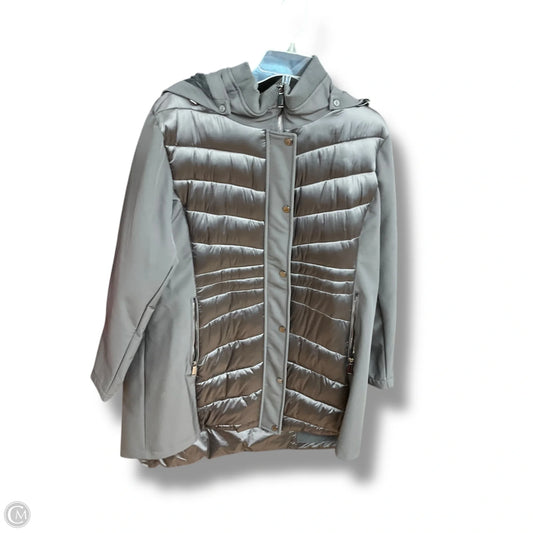 Coat Puffer & Quilted By Bcbgeneration In Grey, Size: 2x