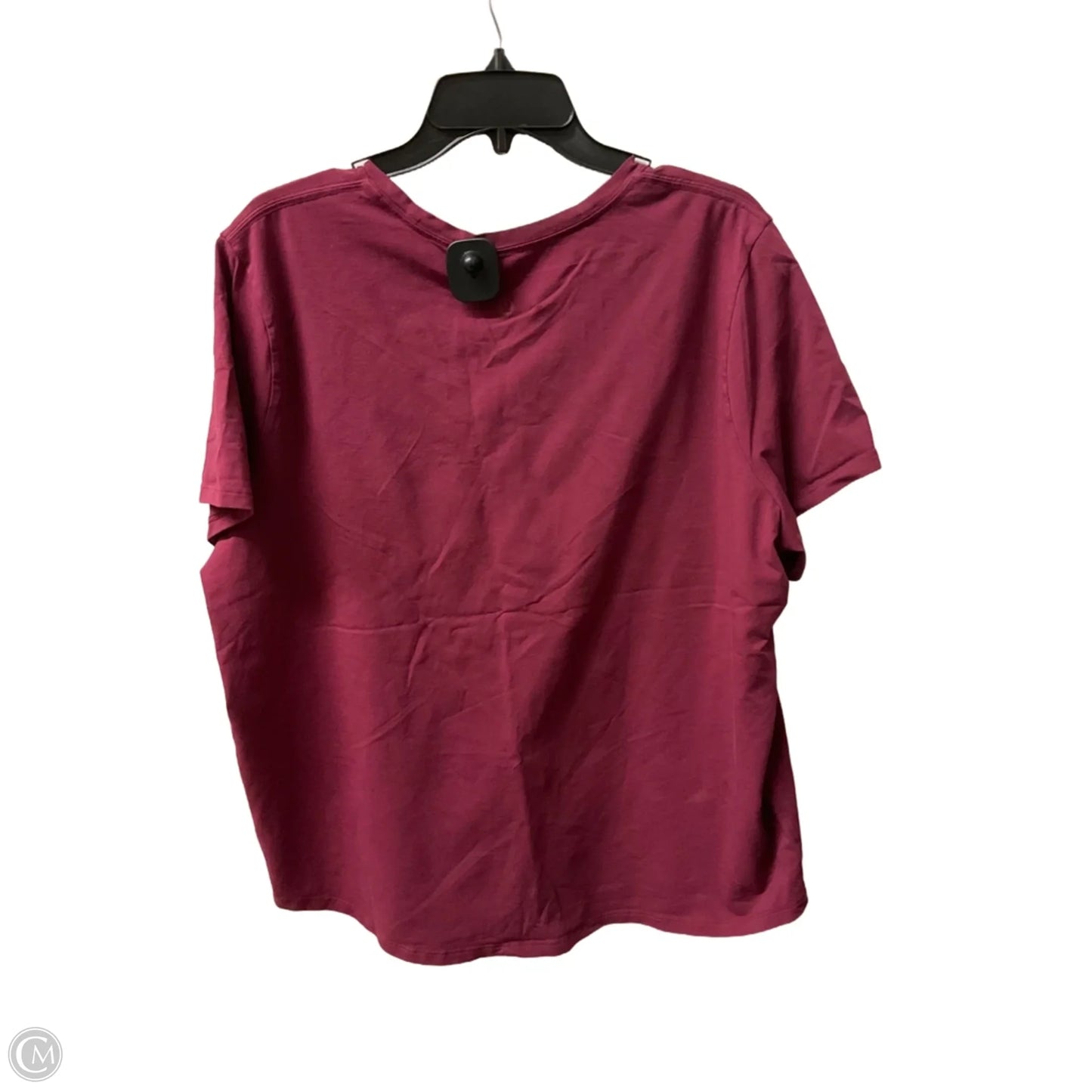 Athletic Top Short Sleeve By Lululemon In Red, Size: 20