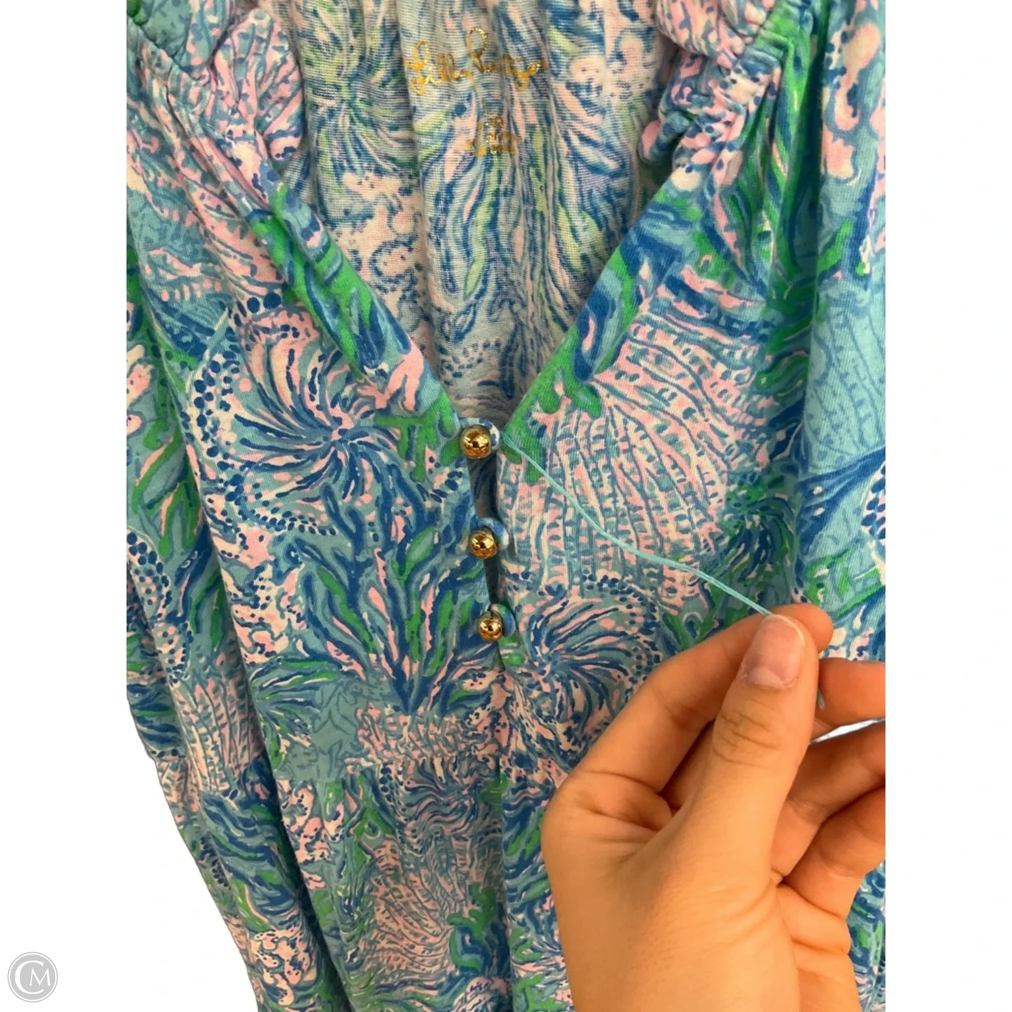 Dress Designer By Lilly Pulitzer In Blue, Size: L