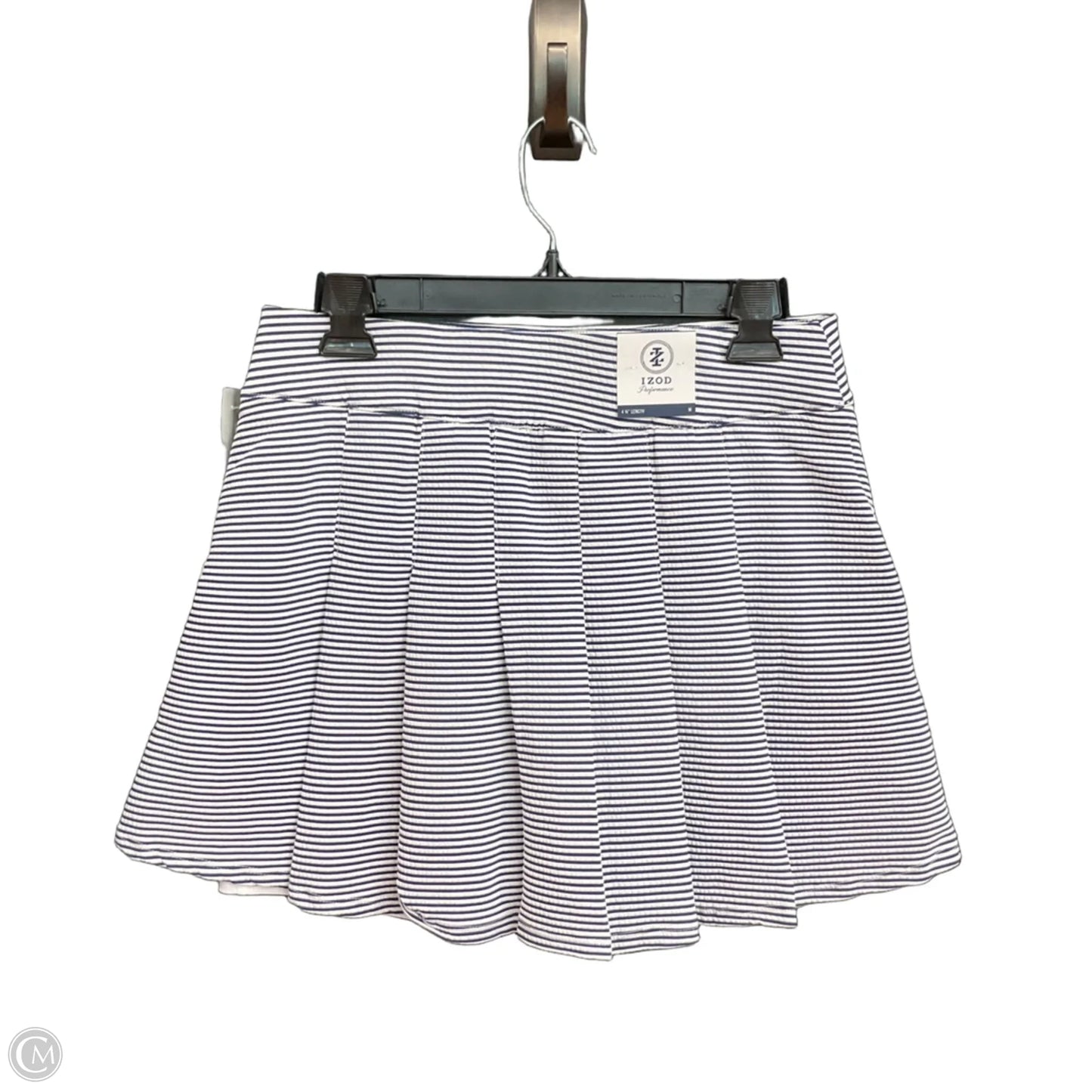 Athletic Skort By Izod In Striped Pattern, Size: M