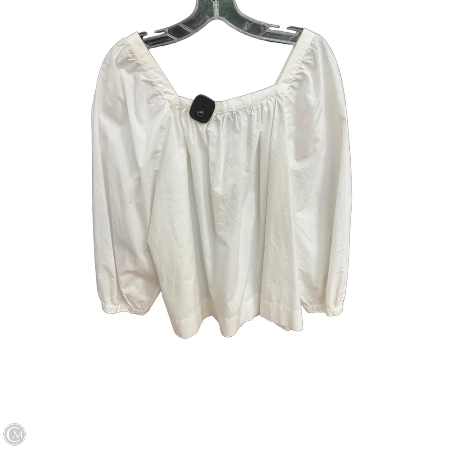 Top Long Sleeve By J. Crew In White, Size: Xl