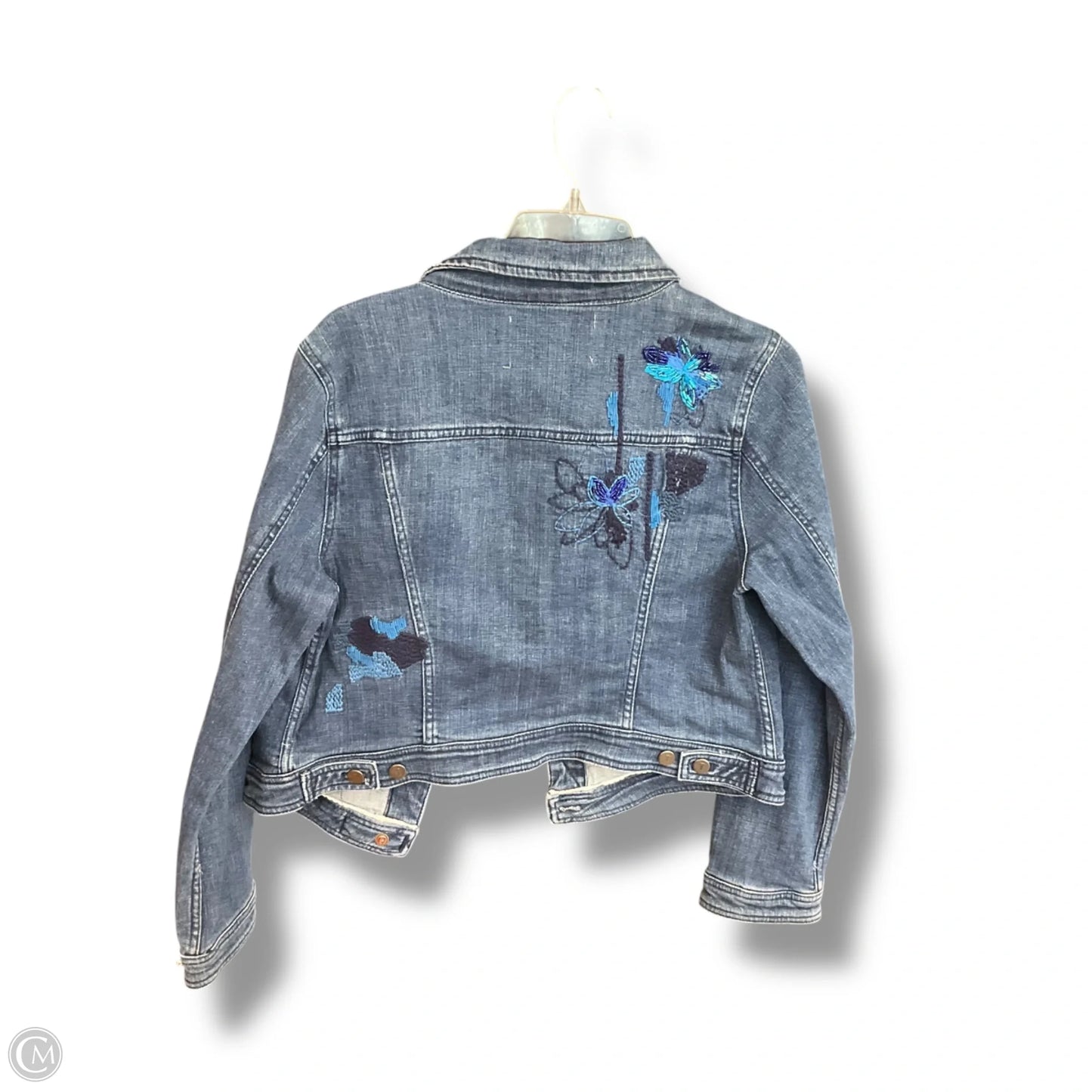 Jacket Denim By Pilcro In Blue, Size: M