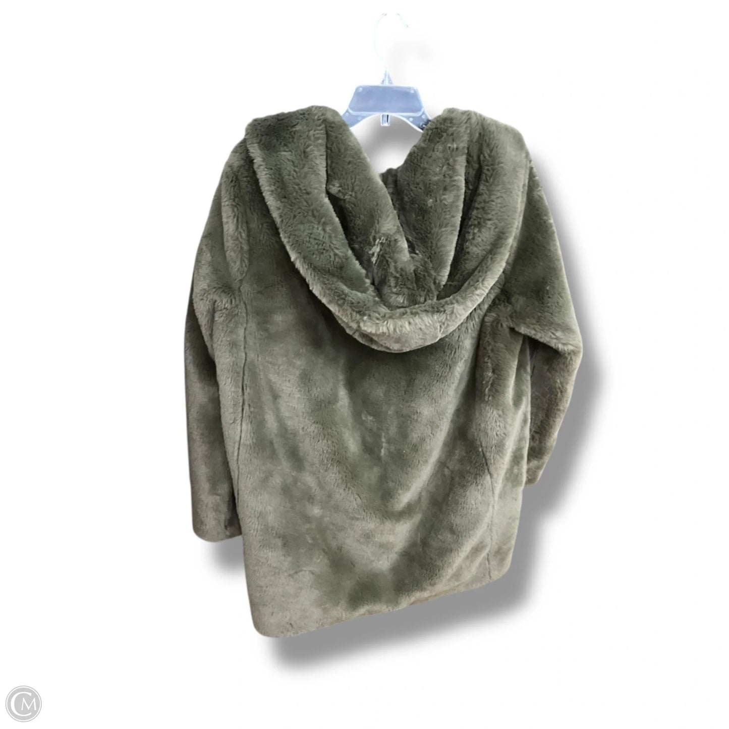 Coat Faux Fur & Sherpa By Dkny In Green, Size: Xl