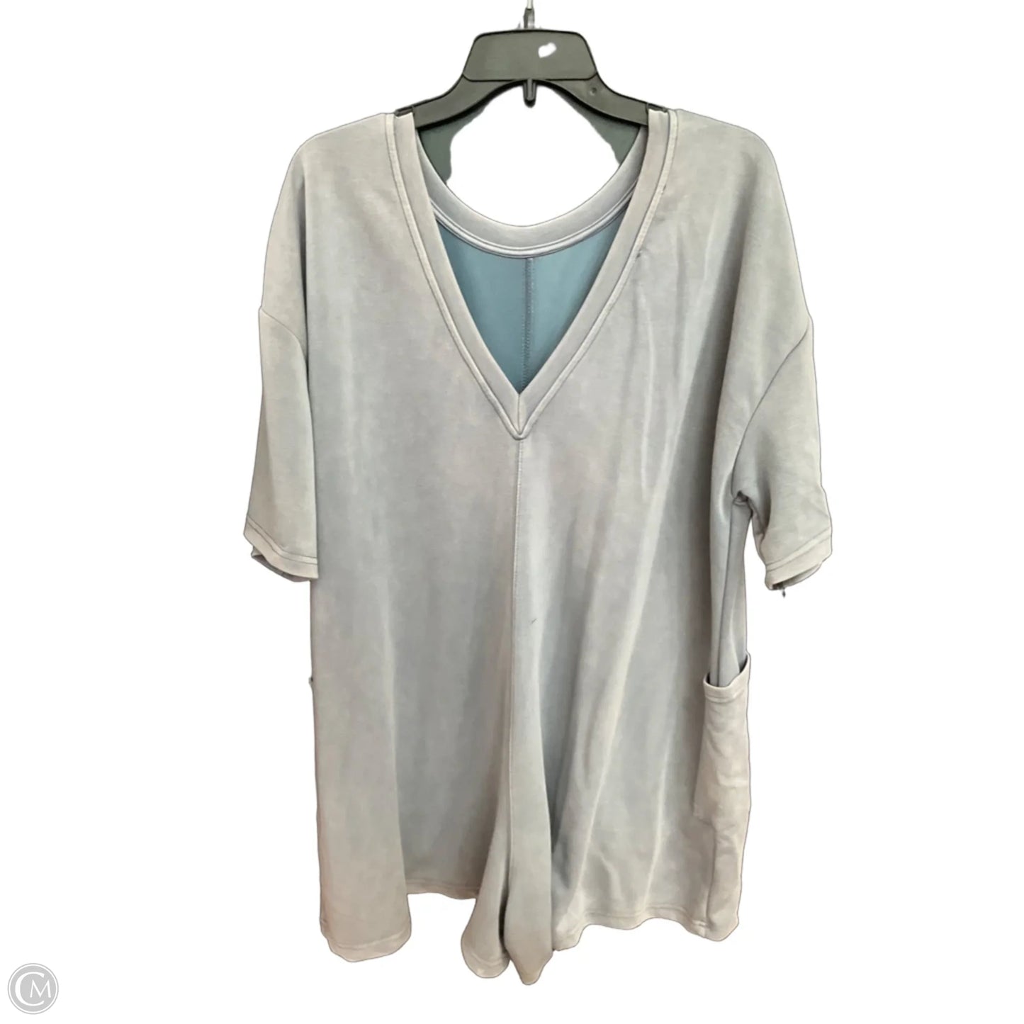 Top Short Sleeve By Davi & Dani In Blue, Size: L