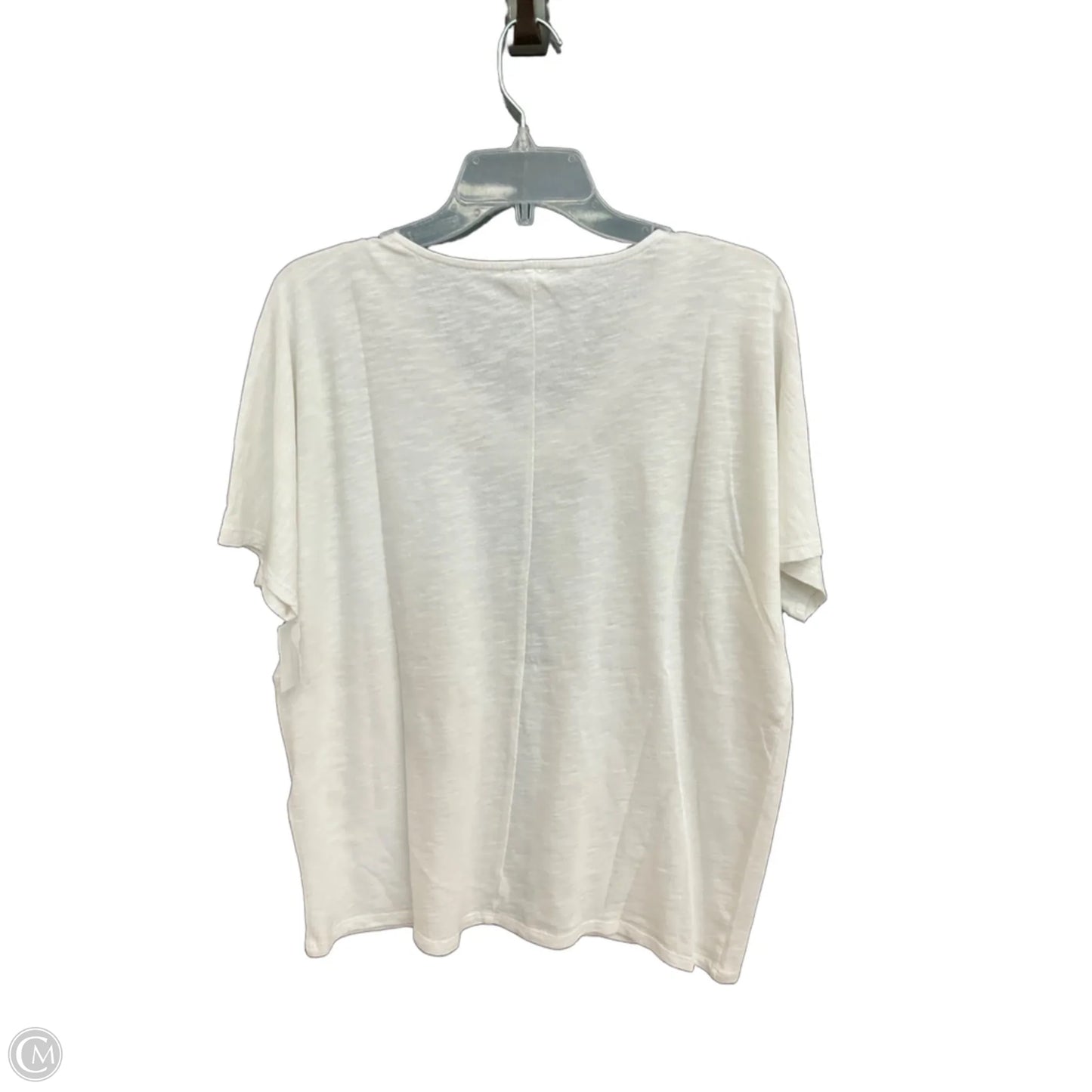 Top Short Sleeve By Chicos In White, Size: L