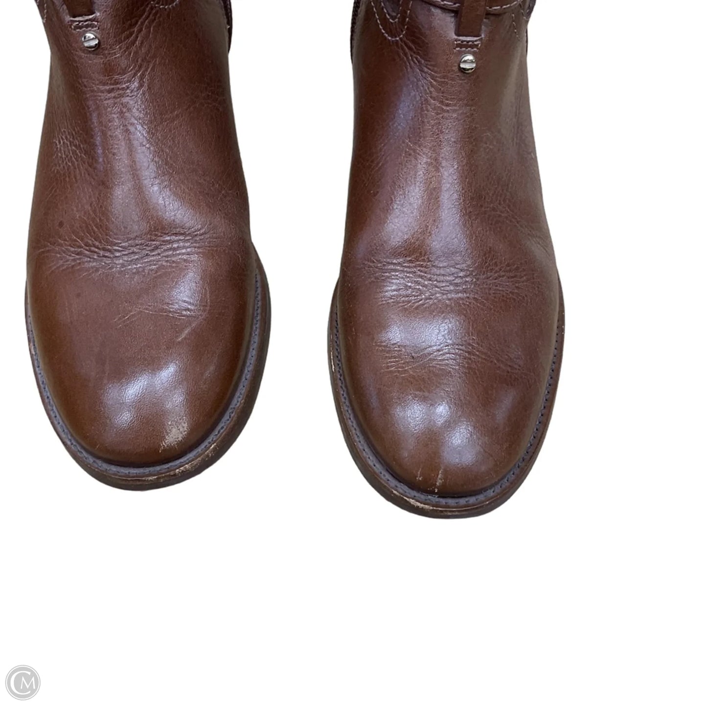 Boots Designer By Tory Burch In Brown, Size: 10