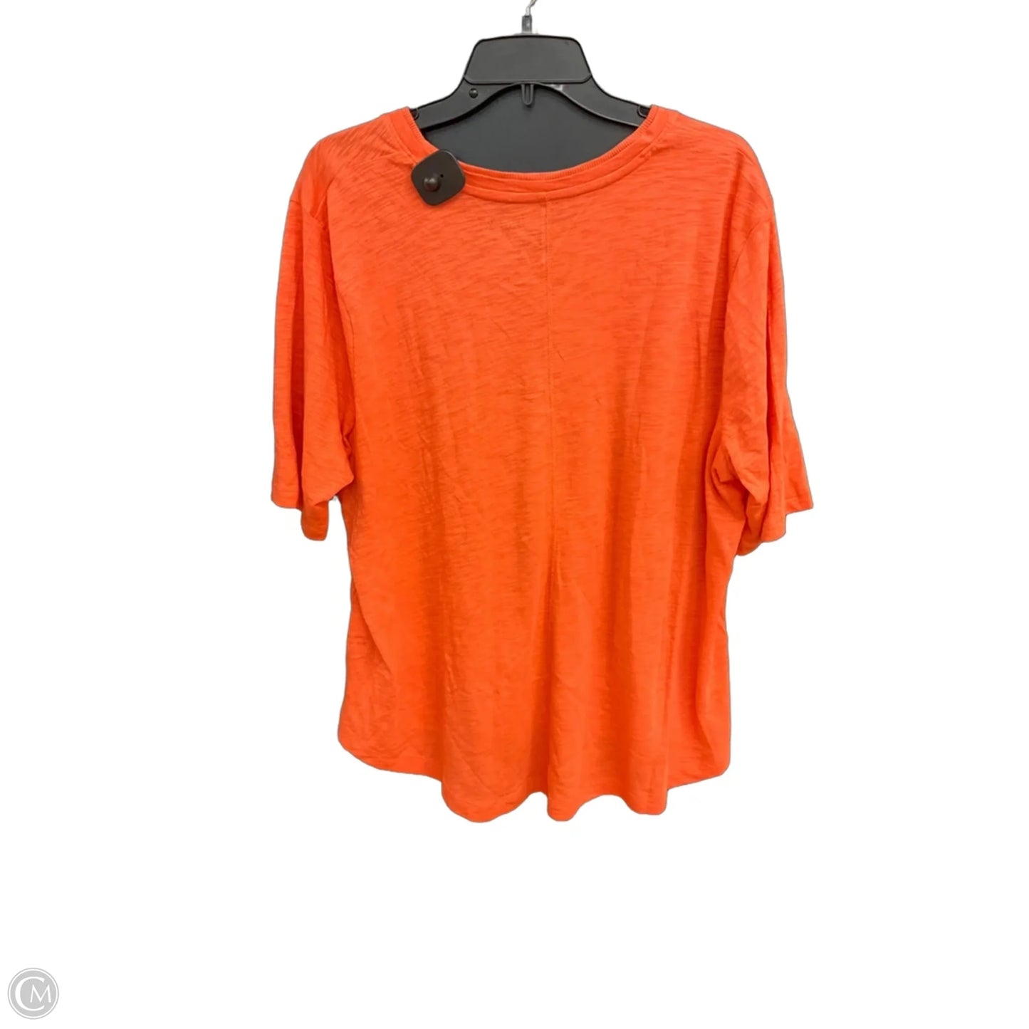 Top Short Sleeve Basic By Chicos In Coral, Size: Xxl