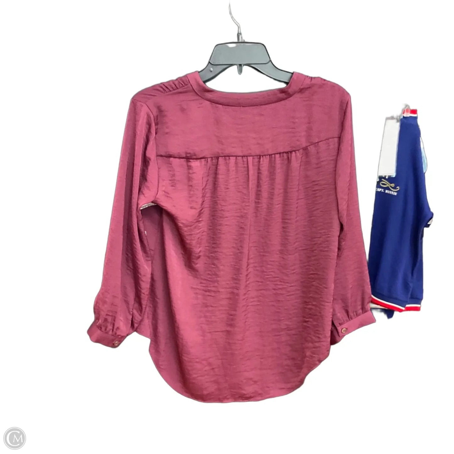 Top 3/4 Sleeve By Vince Camuto In Maroon, Size: S