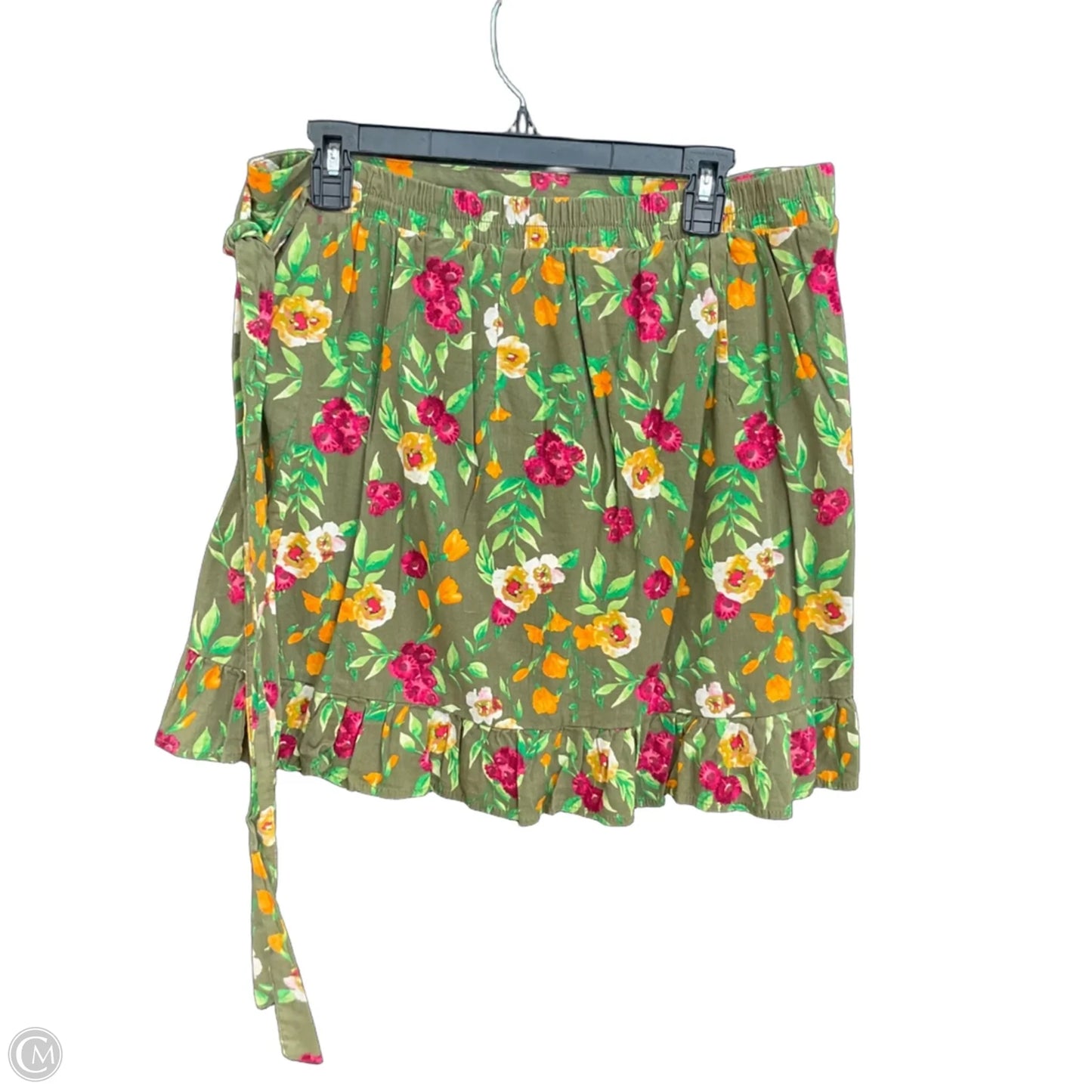 Skort By Clothes Mentor In Green, Size: L