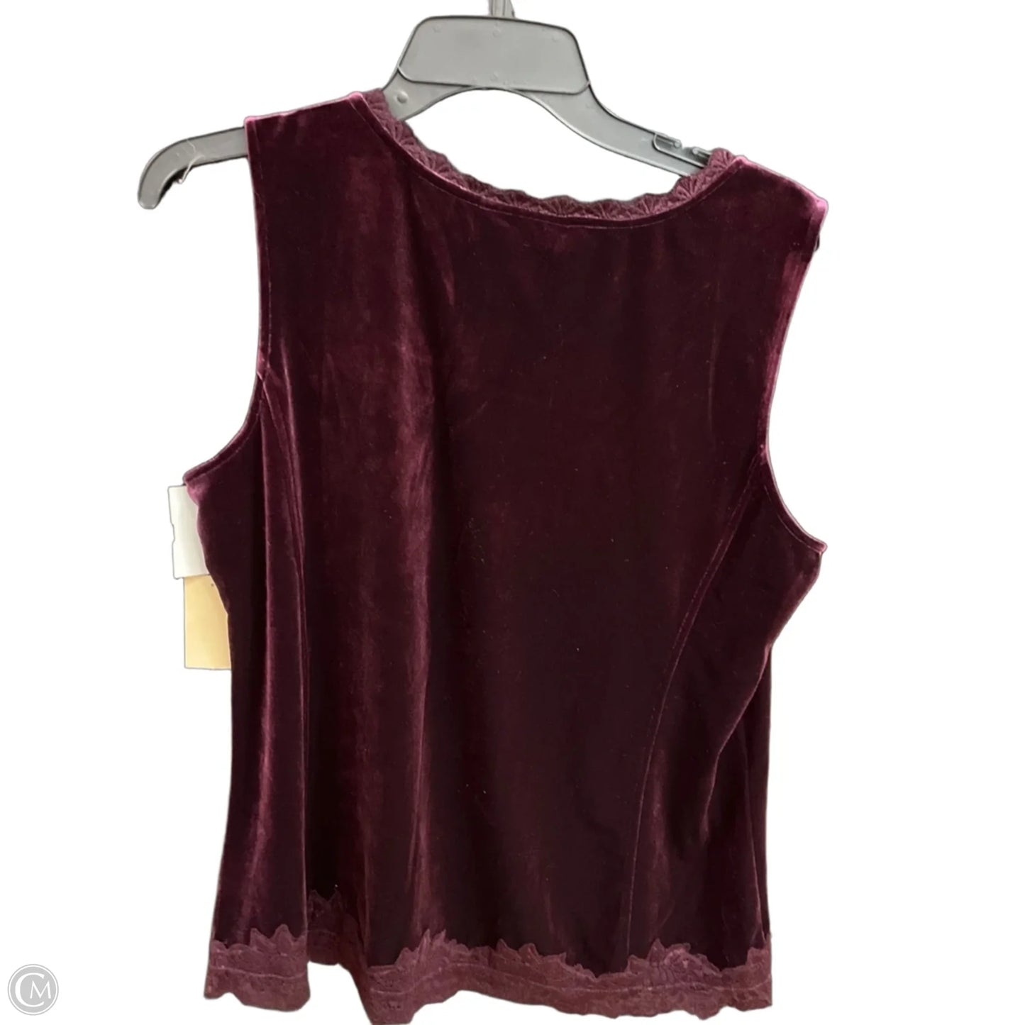 Top Sleeveless By Coldwater Creek In Purple, Size: L