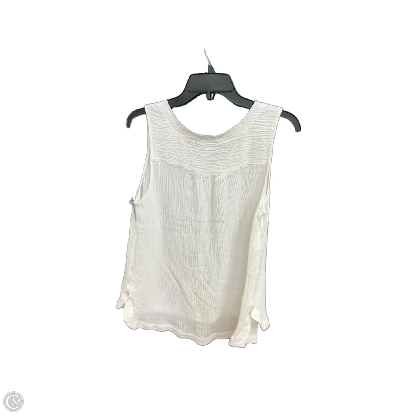 Top Sleeveless By Soft Surroundings In White, Size: L