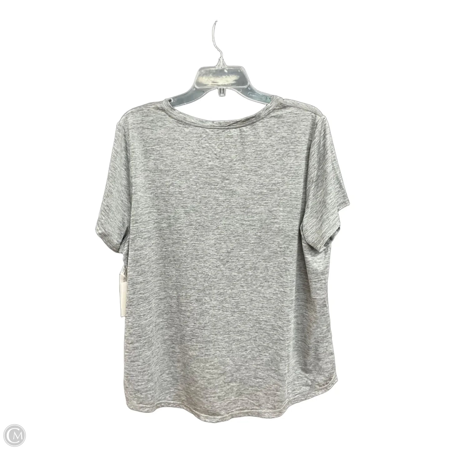 Athletic Top Short Sleeve By Xersion In Grey, Size: 1x