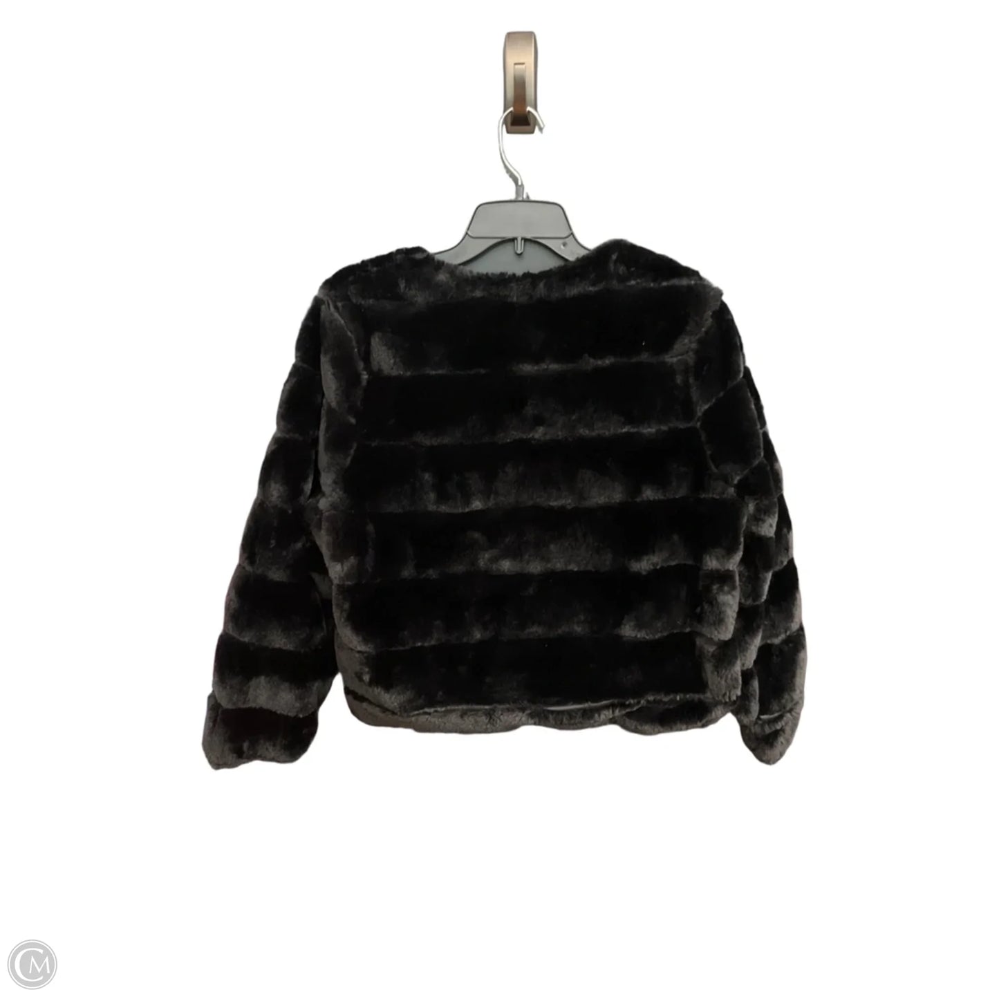 Coat Faux Fur & Sherpa By Calvin Klein In Black, Size: Xl