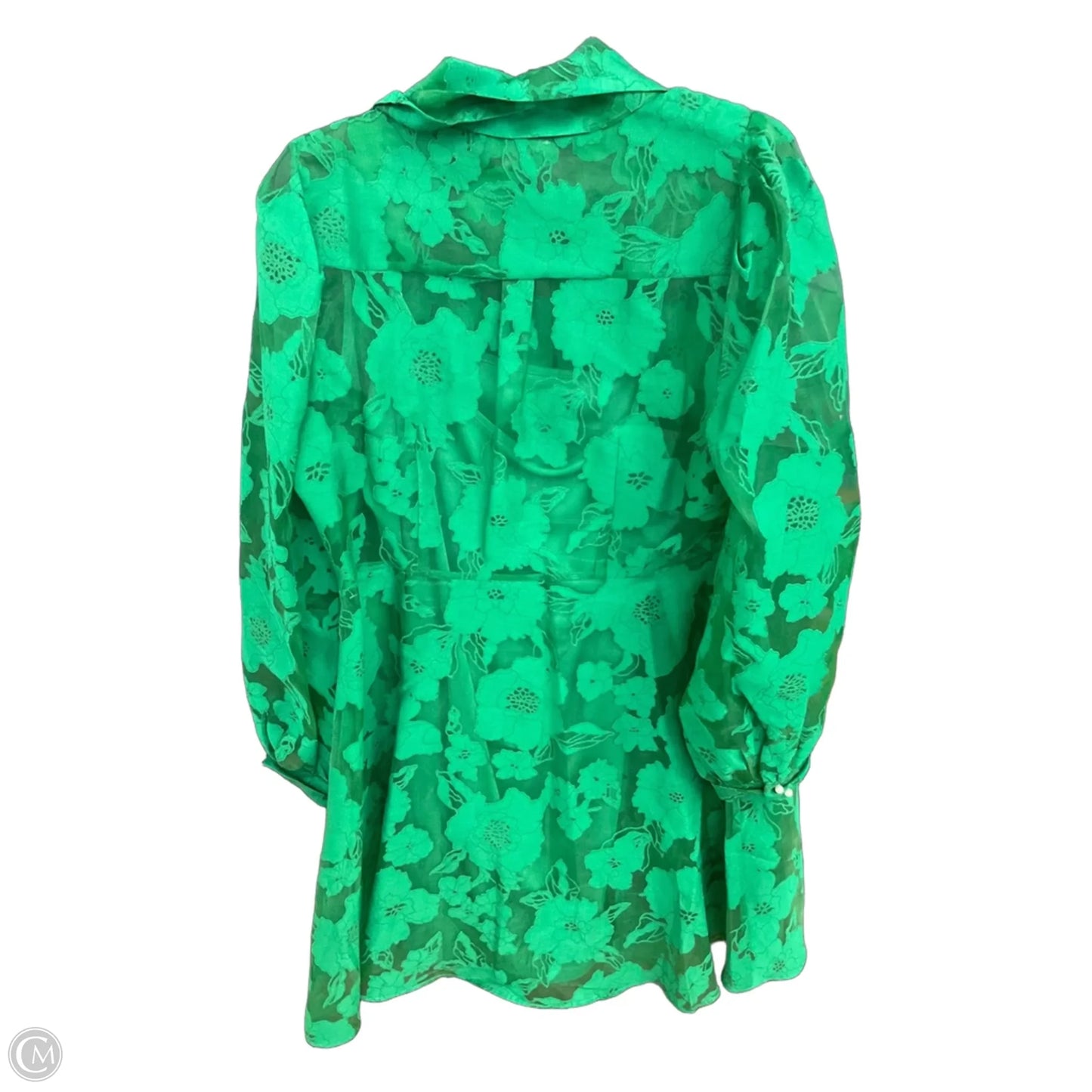 Dress Designer By Karl Lagerfeld In Green, Size: M