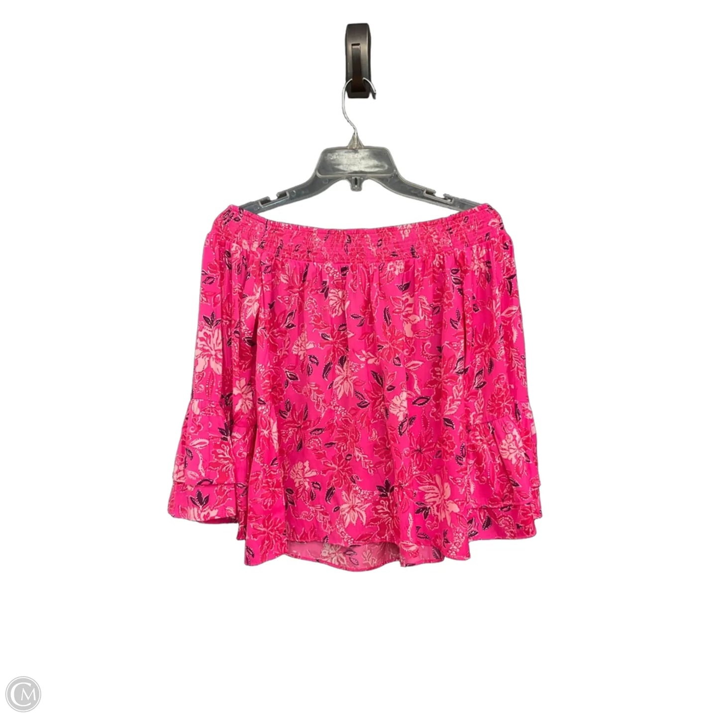 Top Long Sleeve Designer By Lilly Pulitzer In Pink, Size: S