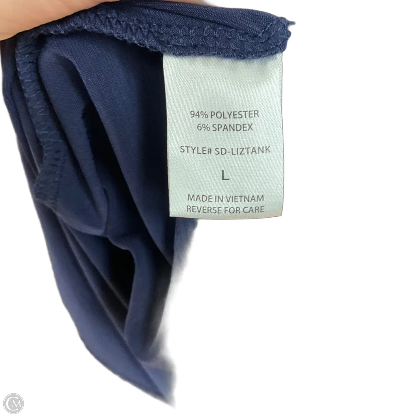 Top Sleeveless By Dear Scarlett In Blue, Size: L
