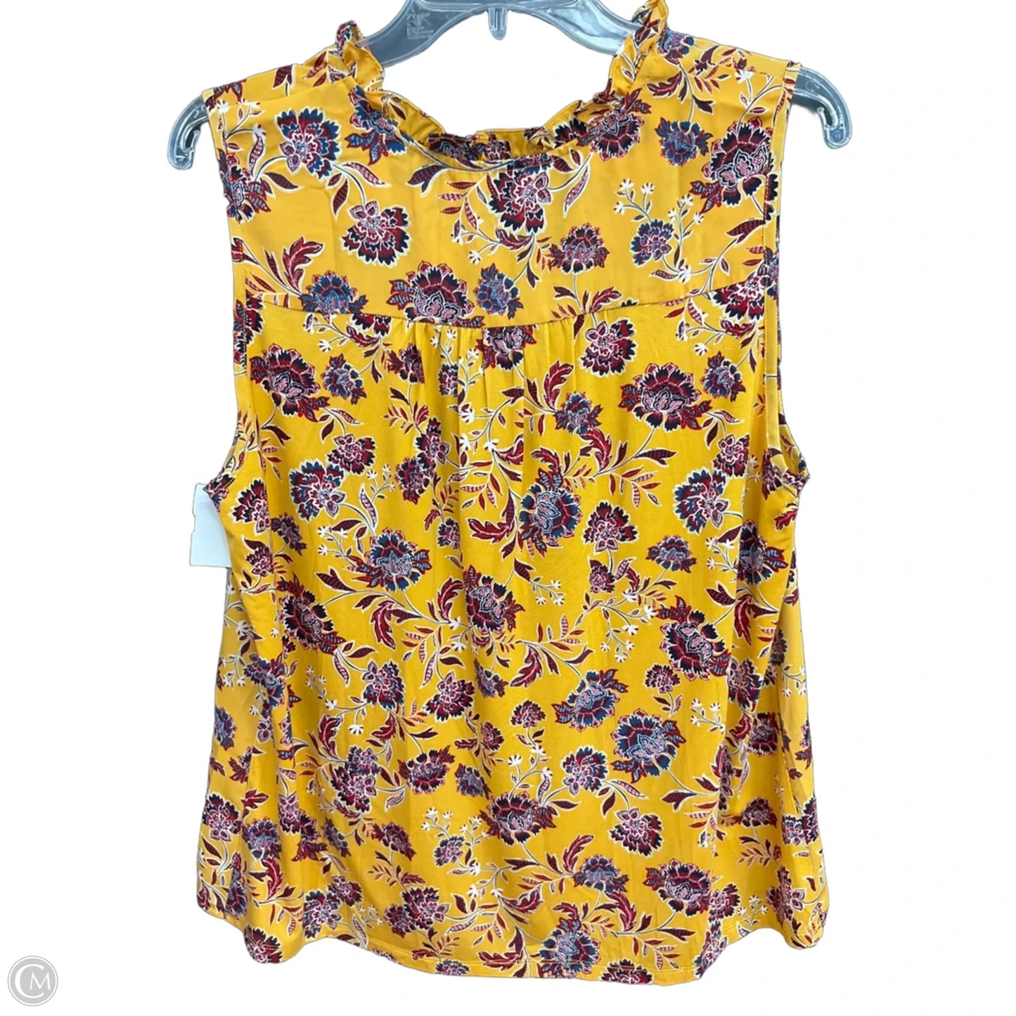 Top Sleeveless By Market & Spruce In Yellow, Size: Xl