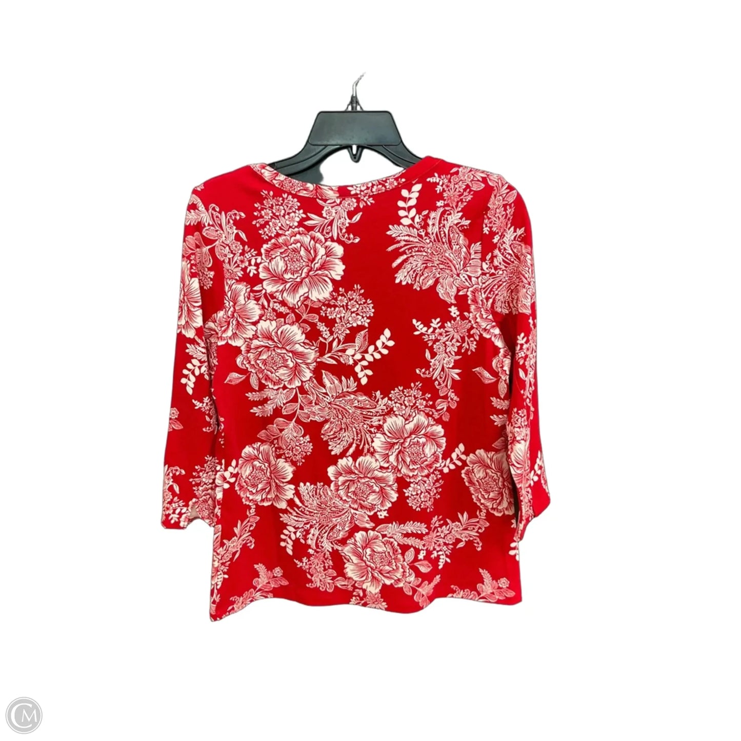 Top Long Sleeve By Style And Co Collection Women In Red, Size: M