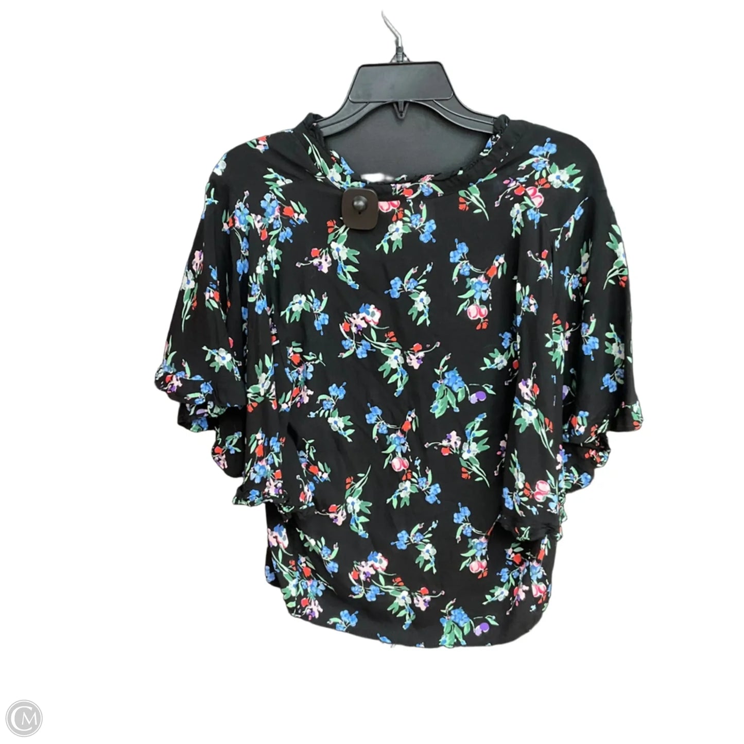 Top Short Sleeve By Maeve In Black, Size: Small