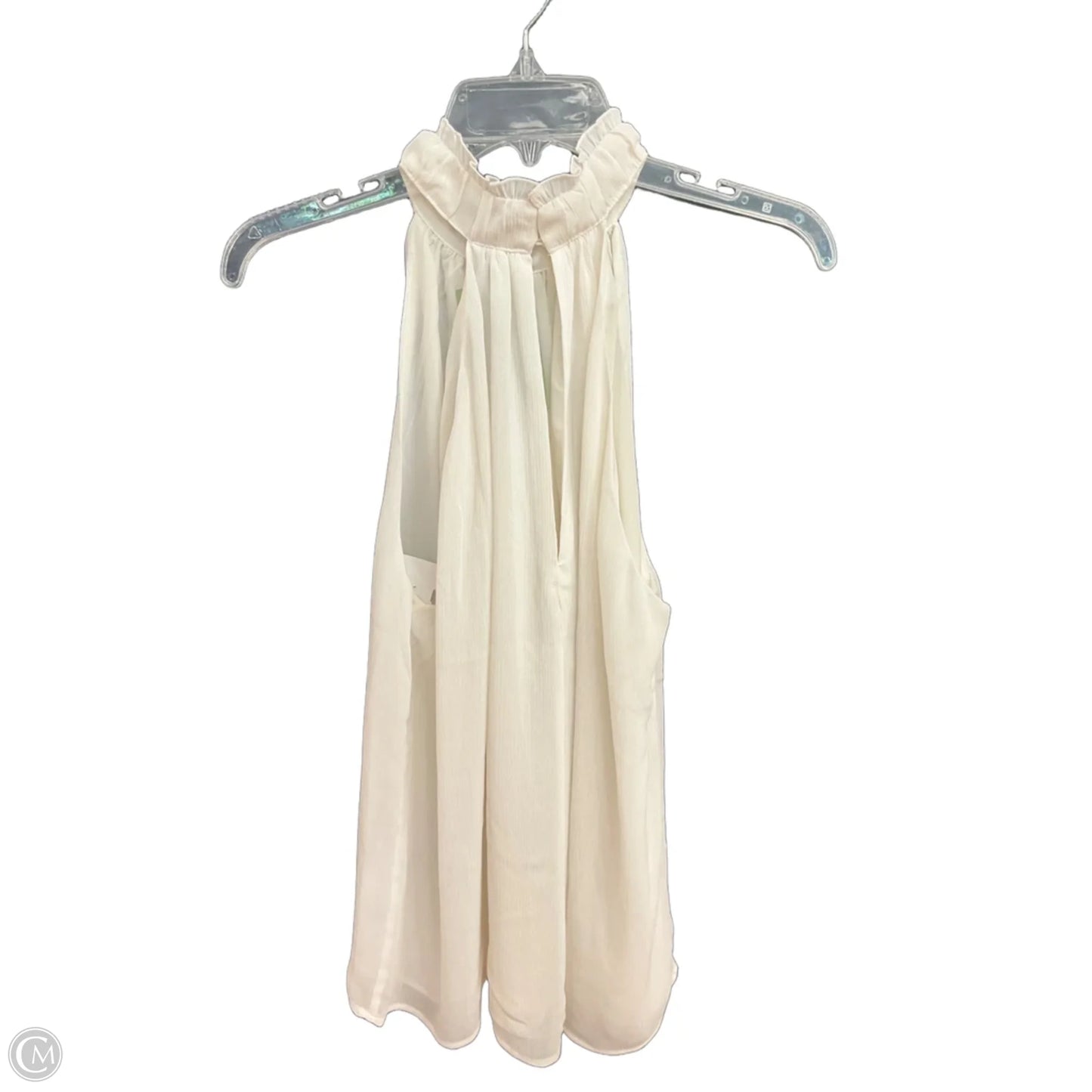 Top Sleeveless By H&m In White, Size: M