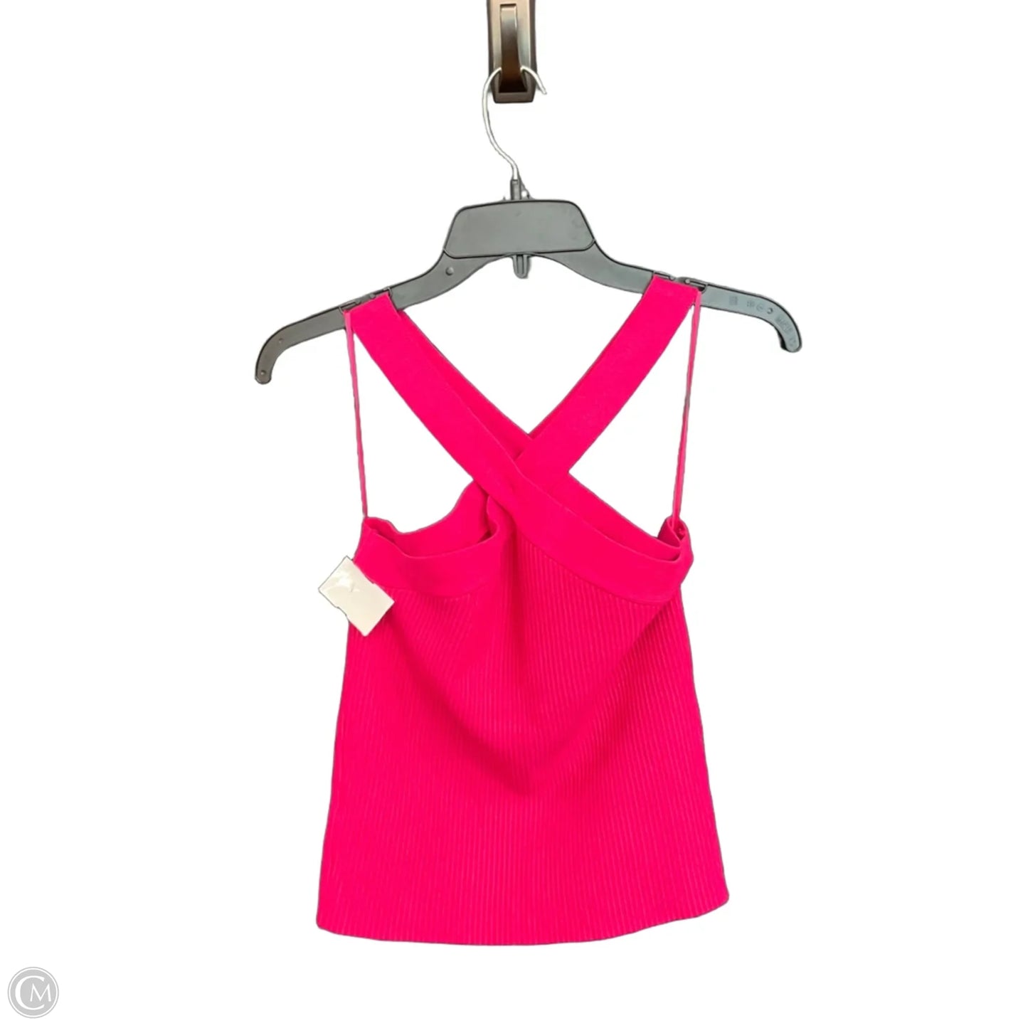 Top Sleeveless Designer By Halston In Pink, Size: M