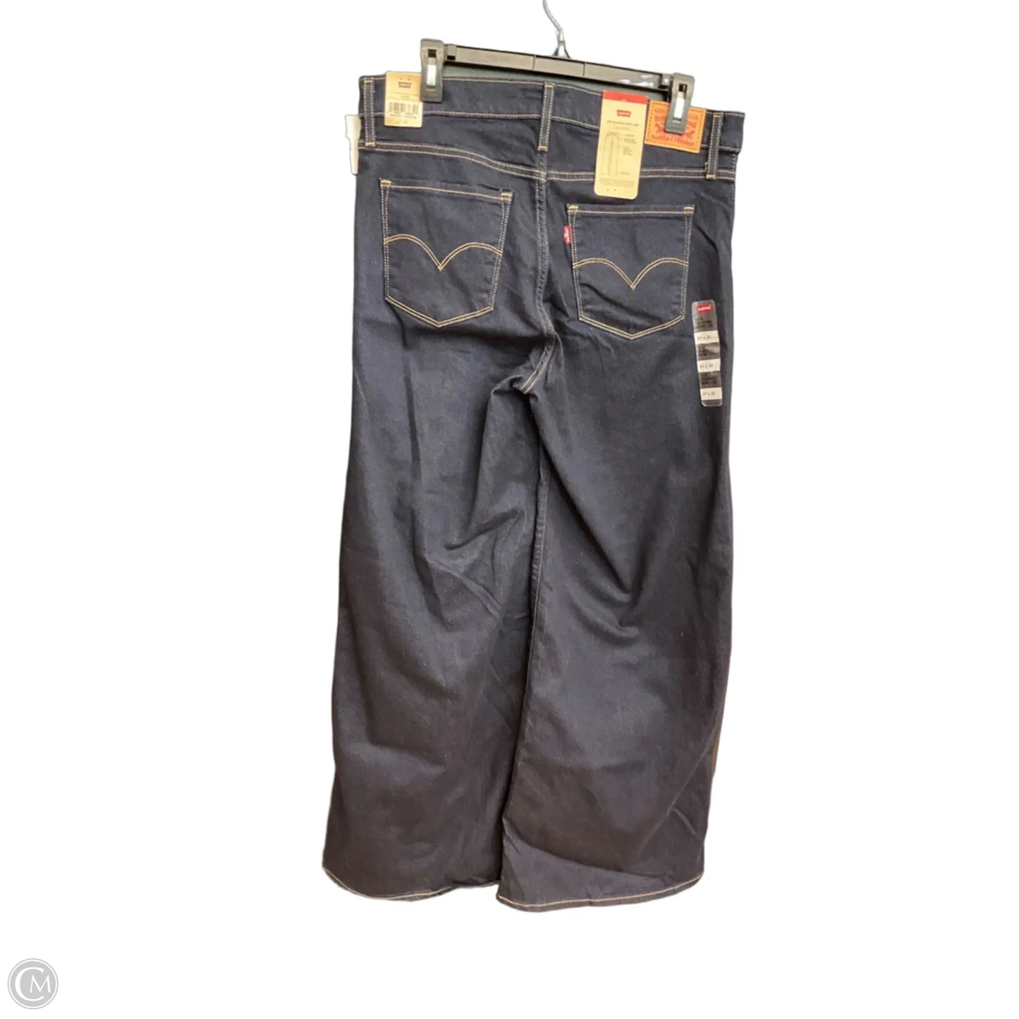 Jeans Wide Leg By Levis In Blue, Size: 12