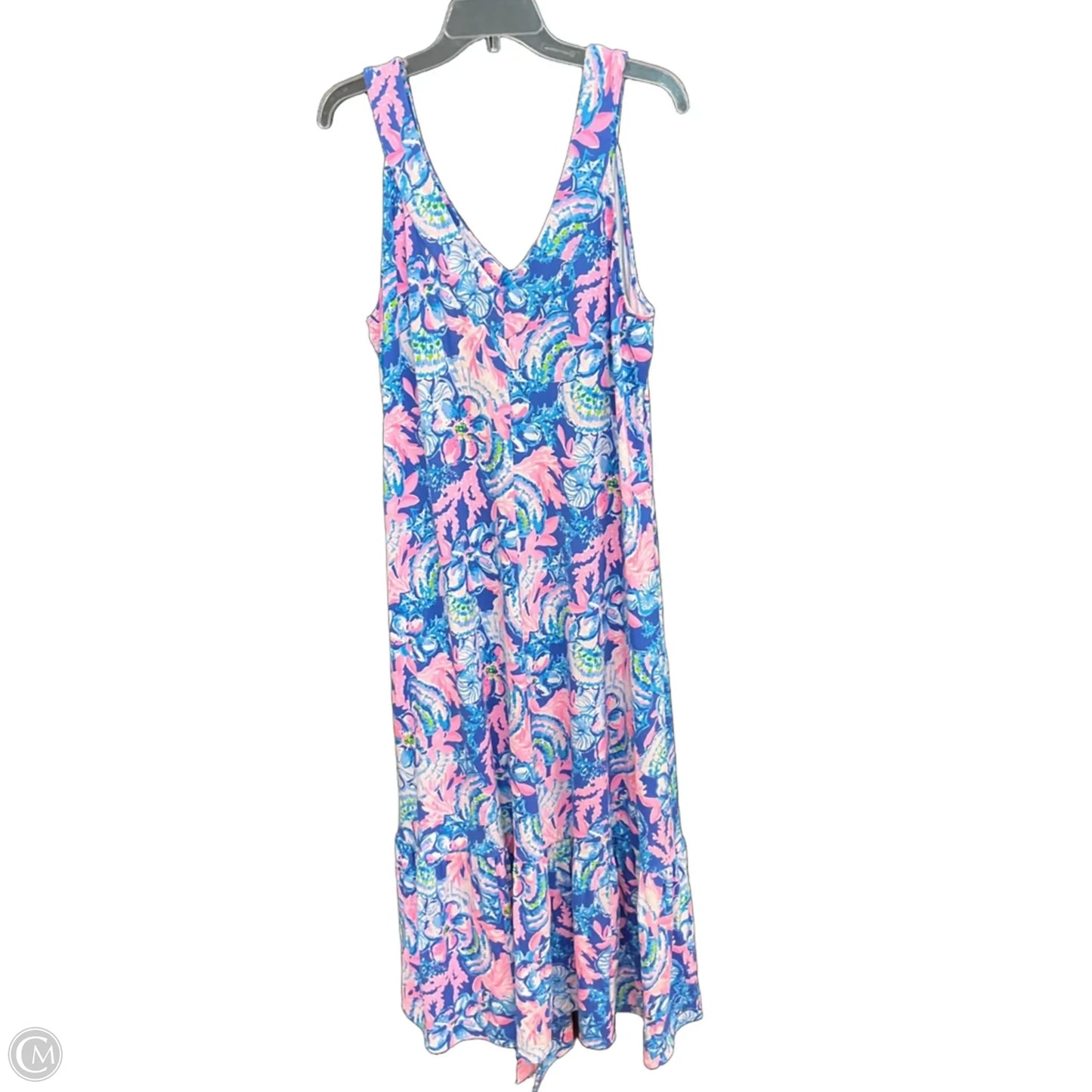 Dress Designer By Lilly Pulitzer In Blue & Pink, Size: Xl