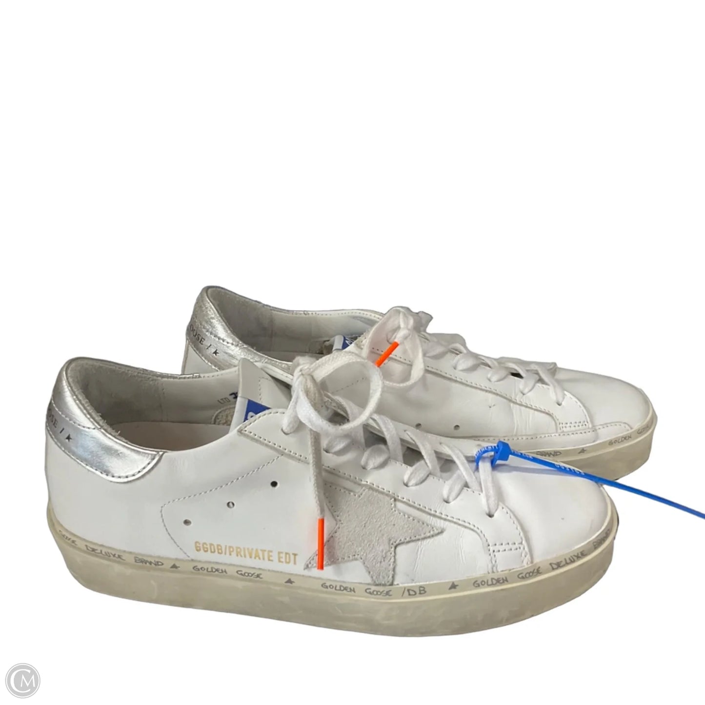 Shoes Luxury Designer By Golden Goose In White, Size: 7.5