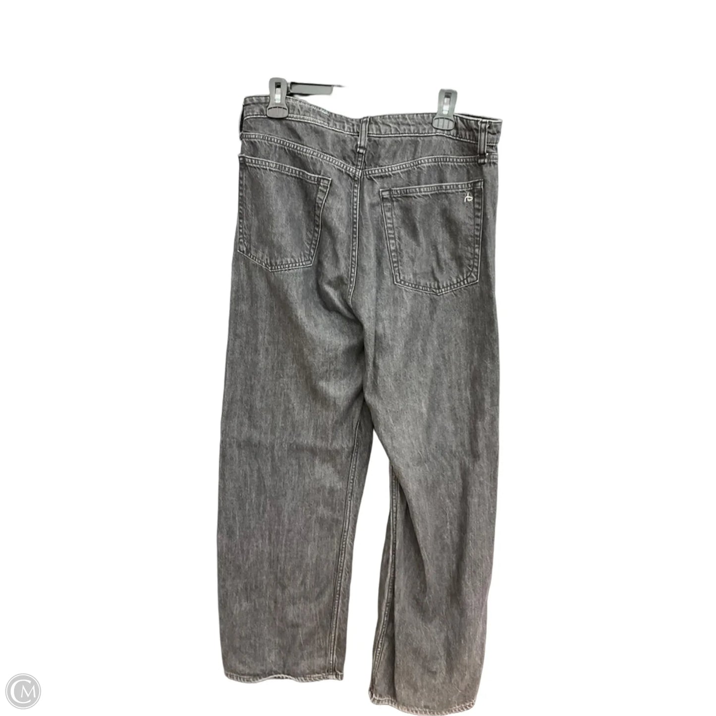 Jeans Wide Leg By Rag And Bone In Black, Size: 10