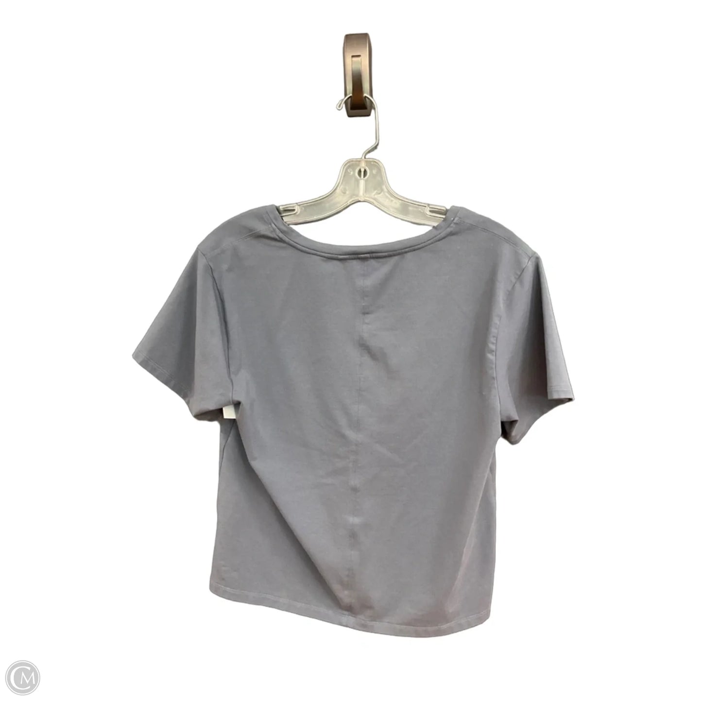 Athletic Top Short Sleeve By Athleta In Grey, Size: S