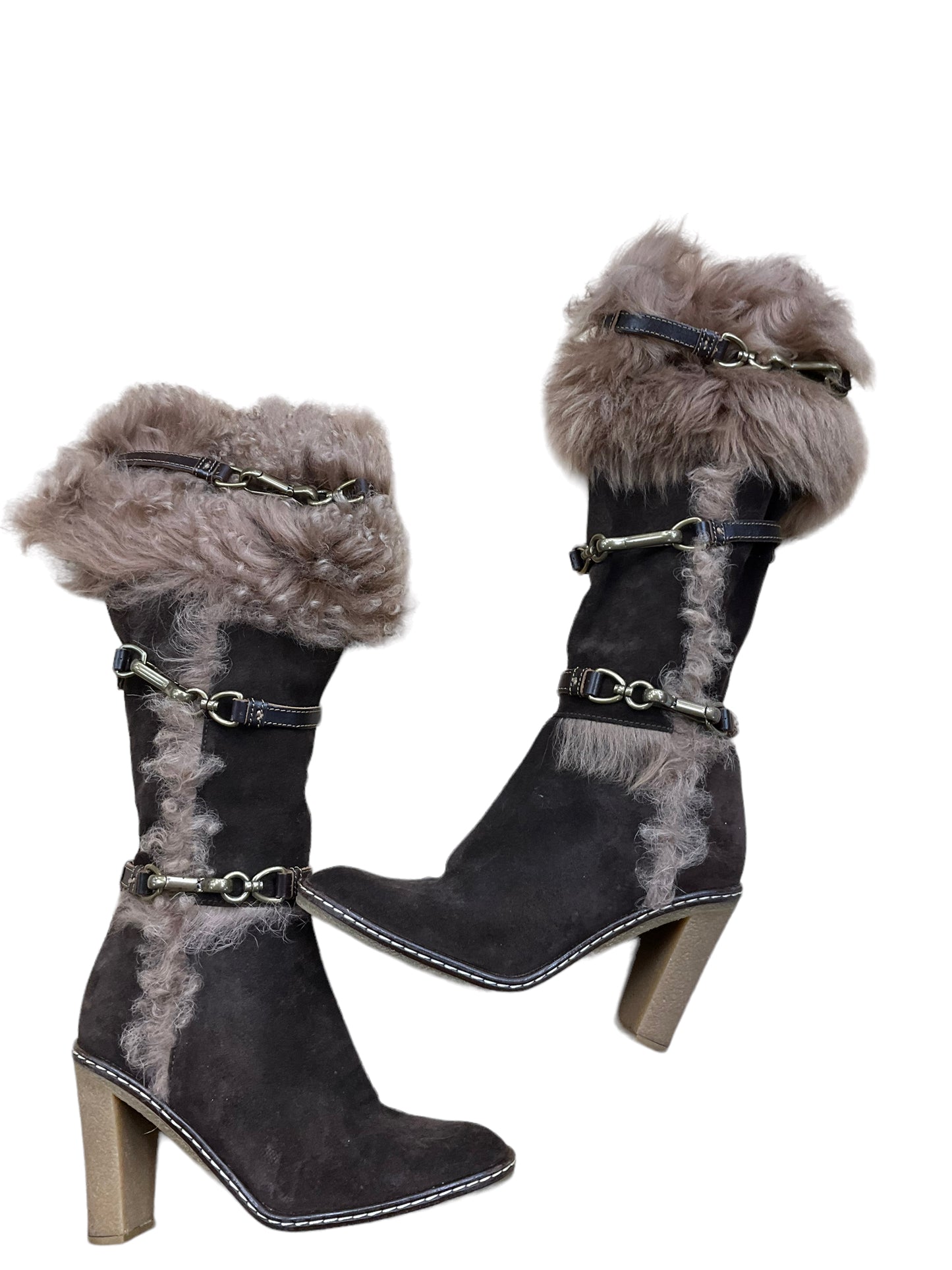 Boots Mid-calf Heels By Coach O Size: 7.5