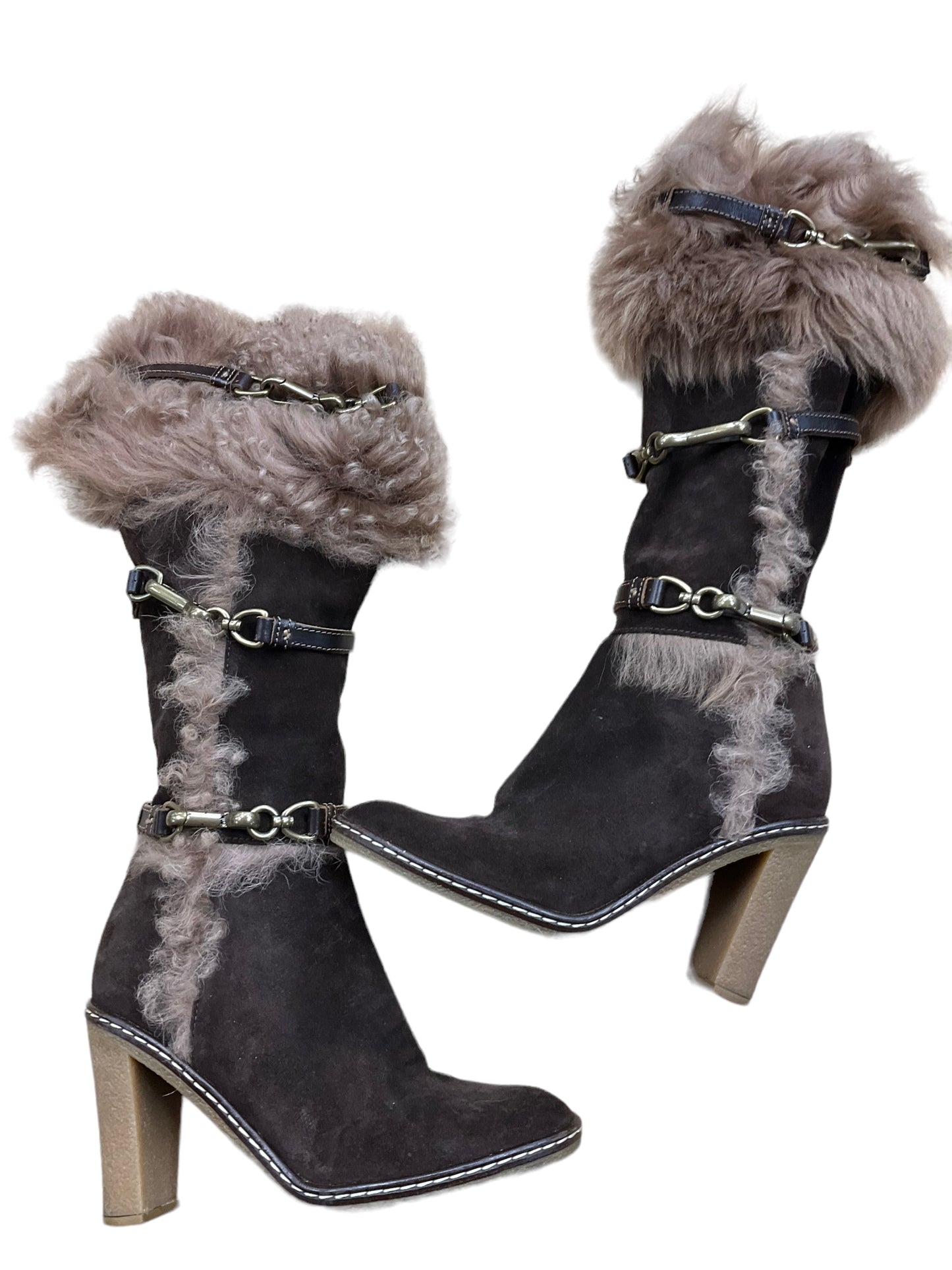 Boots Mid-calf Heels By Coach O Size: 7.5