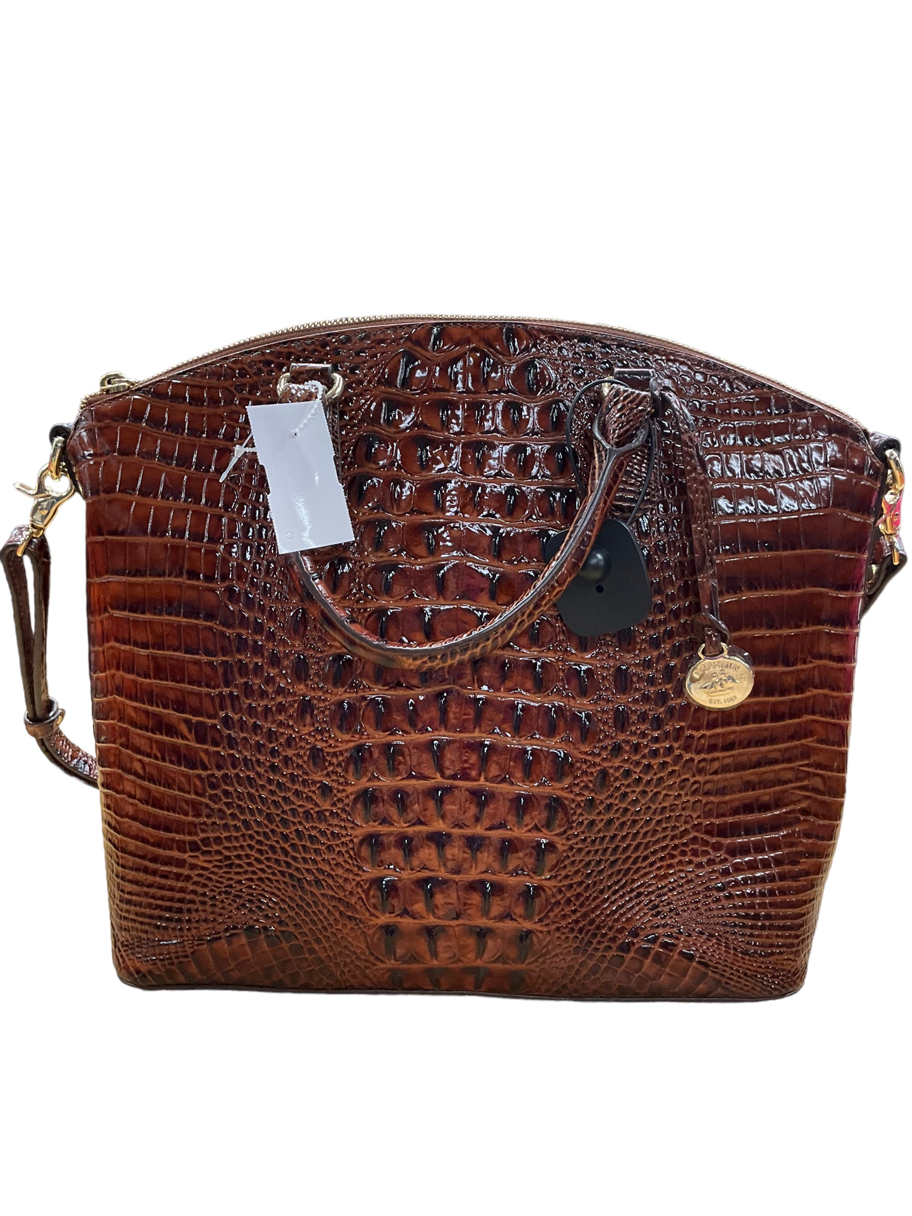 Handbag Leather By Brahmin Size: Large – Clothes Mentor Upper