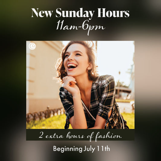 New Sunday Hours!