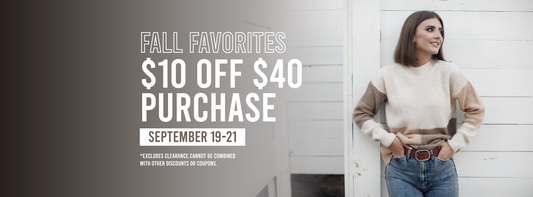 Fall Favorites Sale – September 19–21!