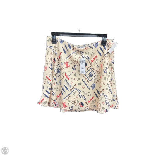 Skirt Mini & Short By Abercrombie And Fitch In Nautical Print, Size: M