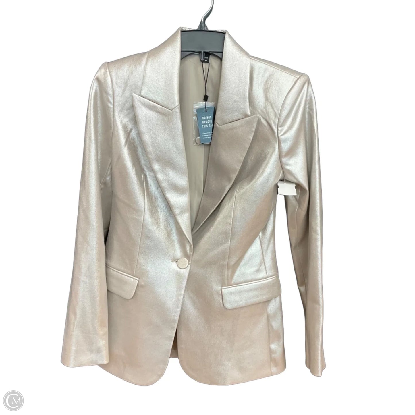 Blazer By Express In Silver, Size: Xs