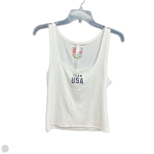 Top Sleeveless By Skims In White, Size: 2x