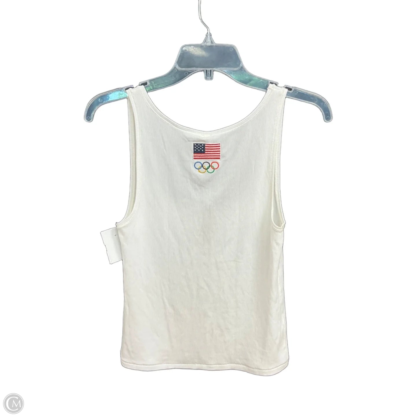 Top Sleeveless By Skims In White, Size: 2x