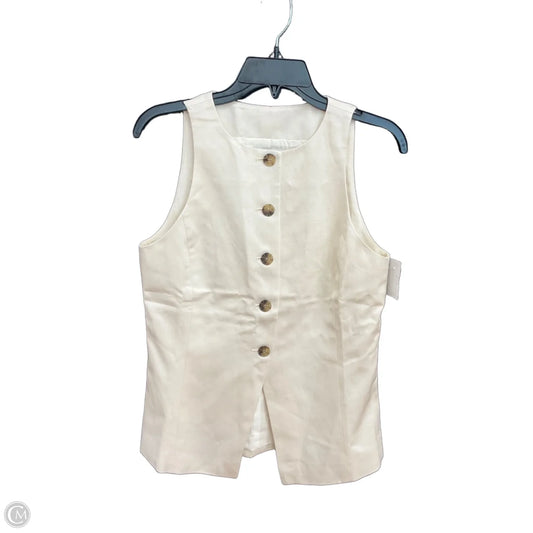 Top Sleeveless By Madewell In Cream, Size: Xs