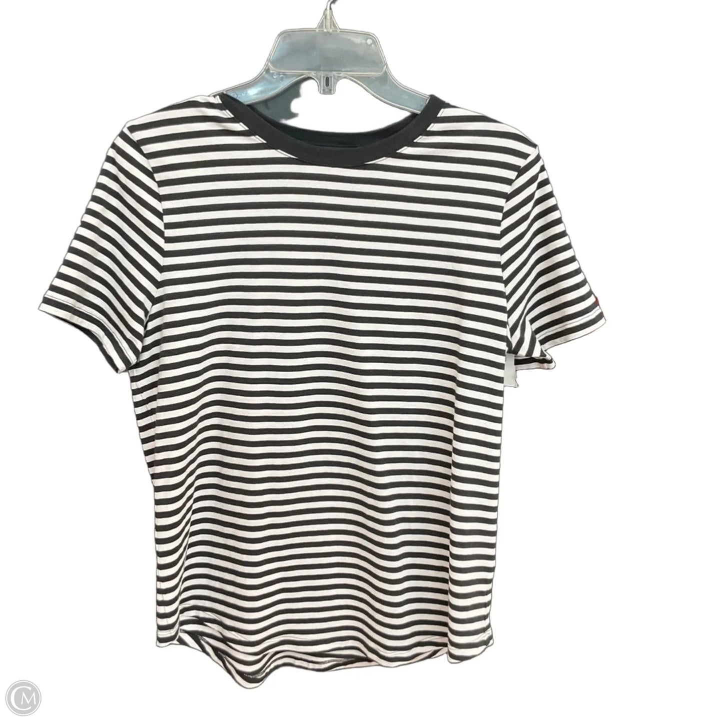Top Short Sleeve By Lululemon In Striped Pattern, Size: M